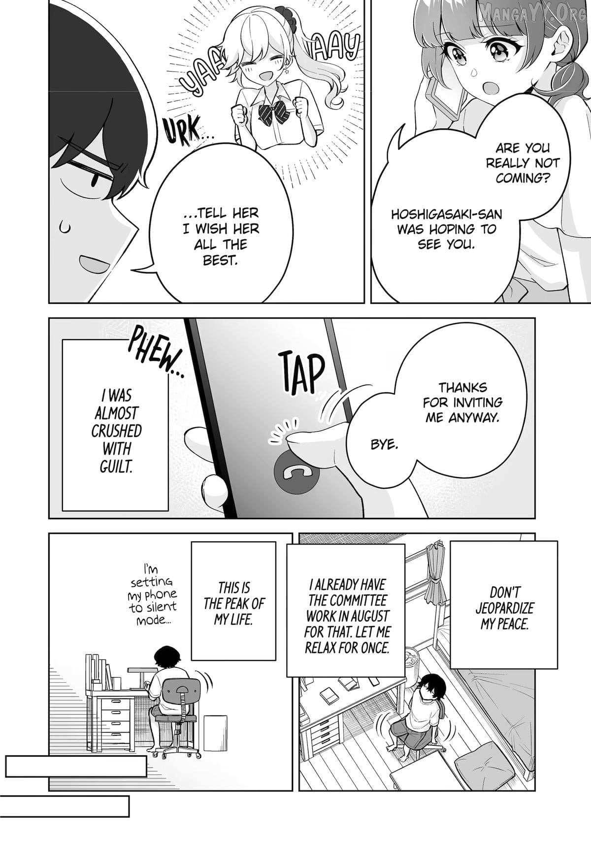 Please Leave Me Alone (For Some Reason, She Wants to Change a Lone Wolf's Helpless High School Life.) Chapter 34 - page 24