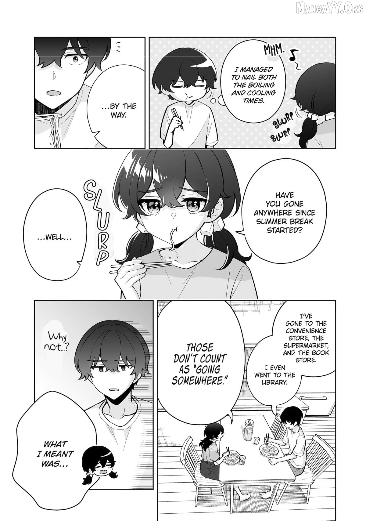 Please Leave Me Alone (For Some Reason, She Wants to Change a Lone Wolf's Helpless High School Life.) Chapter 34 - page 7