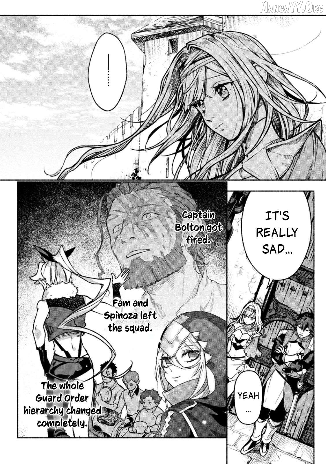Sono Monban, Saikyou Nitsuki Tsuihou Sareta Bougyo Ryoku 9999 No Senshi, Outo No Monban Toshite Musou Suru Chapter 41 - page 3