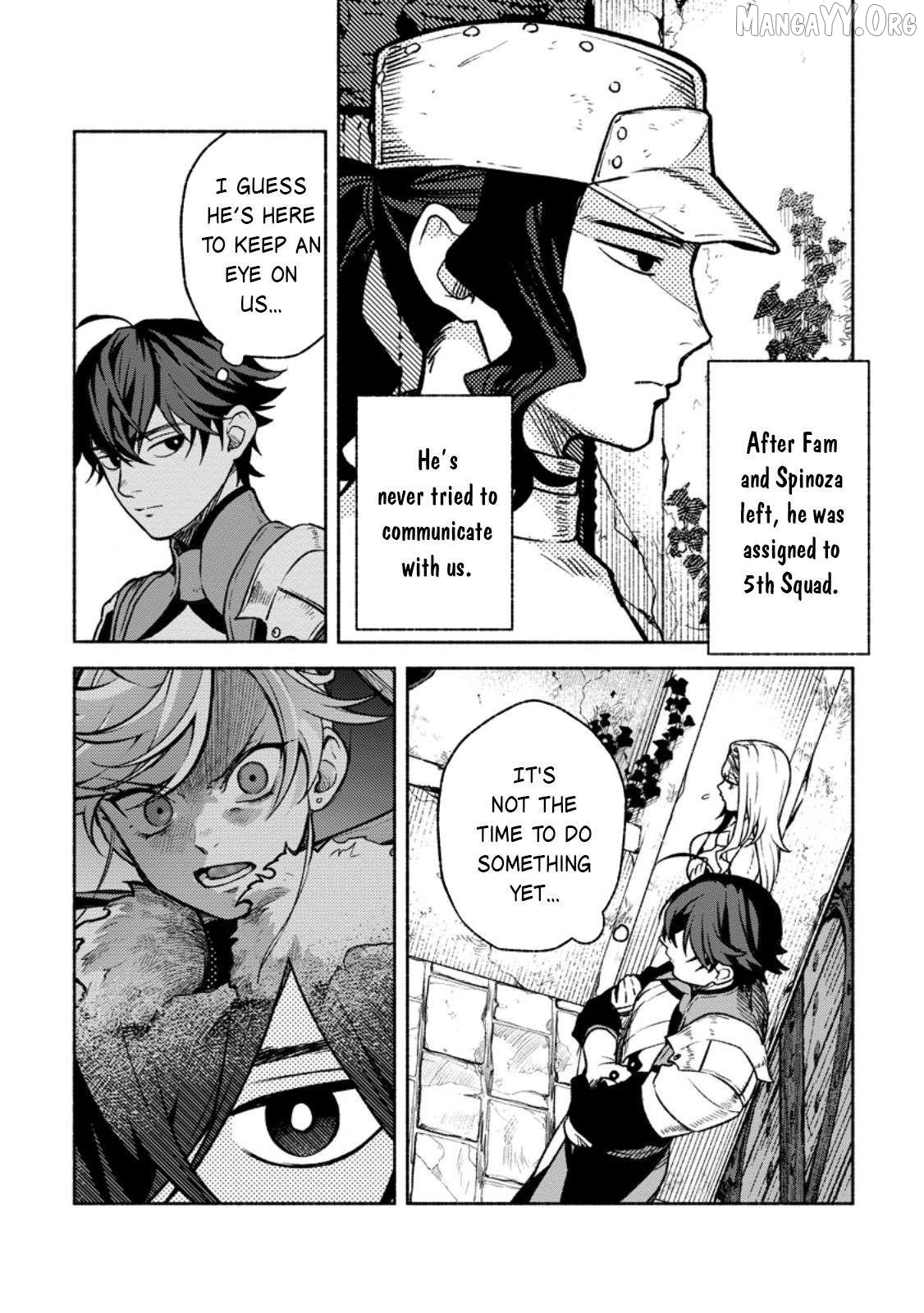 Sono Monban, Saikyou Nitsuki Tsuihou Sareta Bougyo Ryoku 9999 No Senshi, Outo No Monban Toshite Musou Suru Chapter 41 - page 5