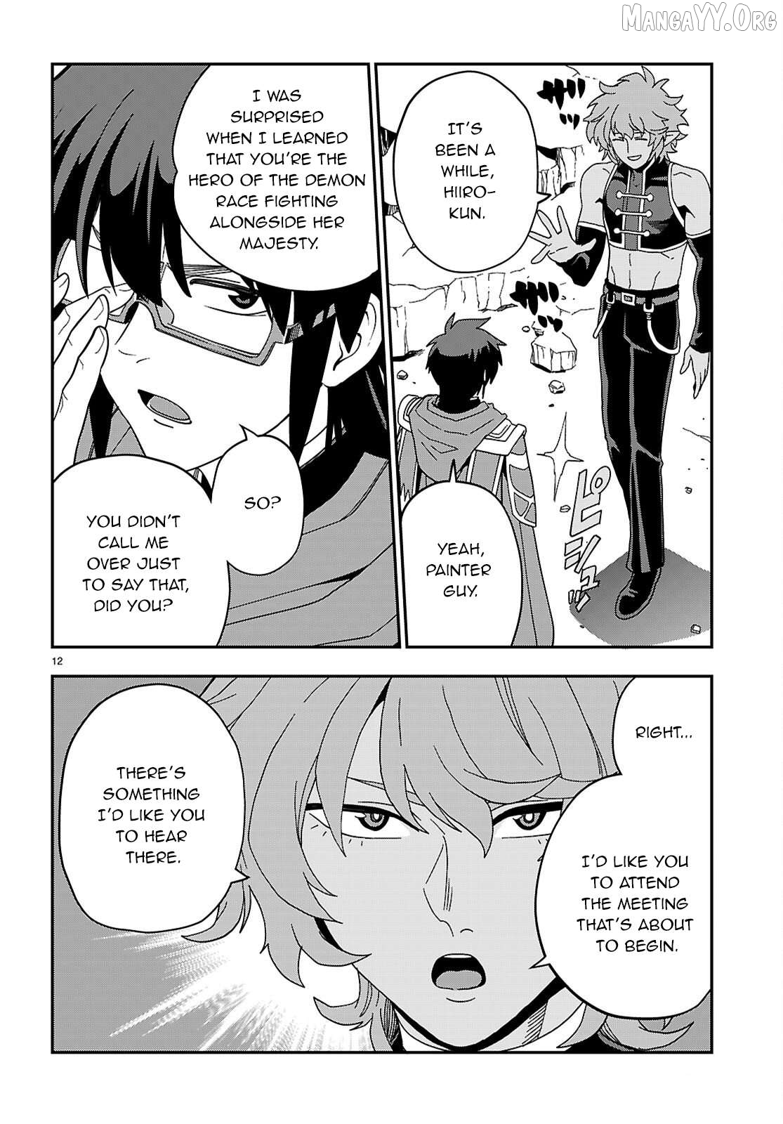 Konjiki no Moji Tsukai - Yuusha Yonin ni Makikomareta Unique Cheat Chapter 123 - page 12