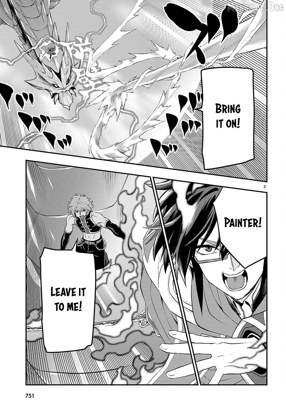 Konjiki no Moji Tsukai - Yuusha Yonin ni Makikomareta Unique Cheat Chapter 123 - page 4