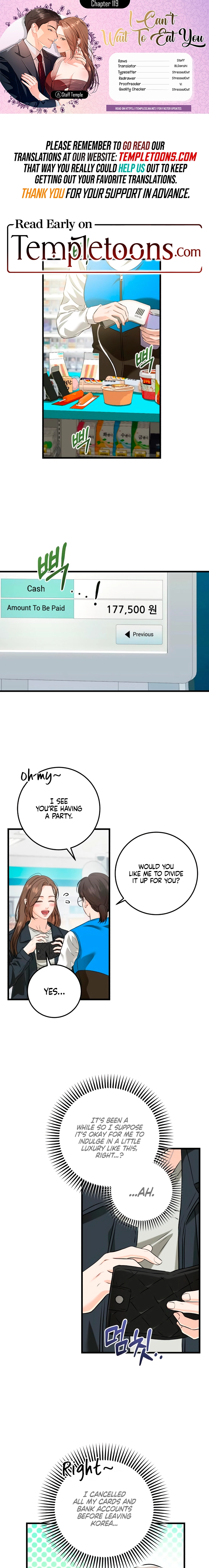 I Can't Wait To Eat You Chapter 119 - page 1