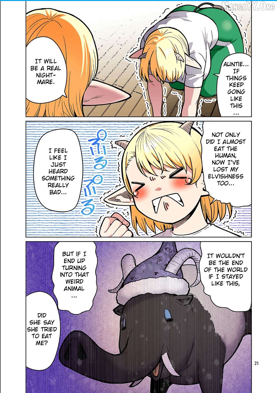 Shin Elf-san wa Yaserarenai. Chapter 27 - page 23