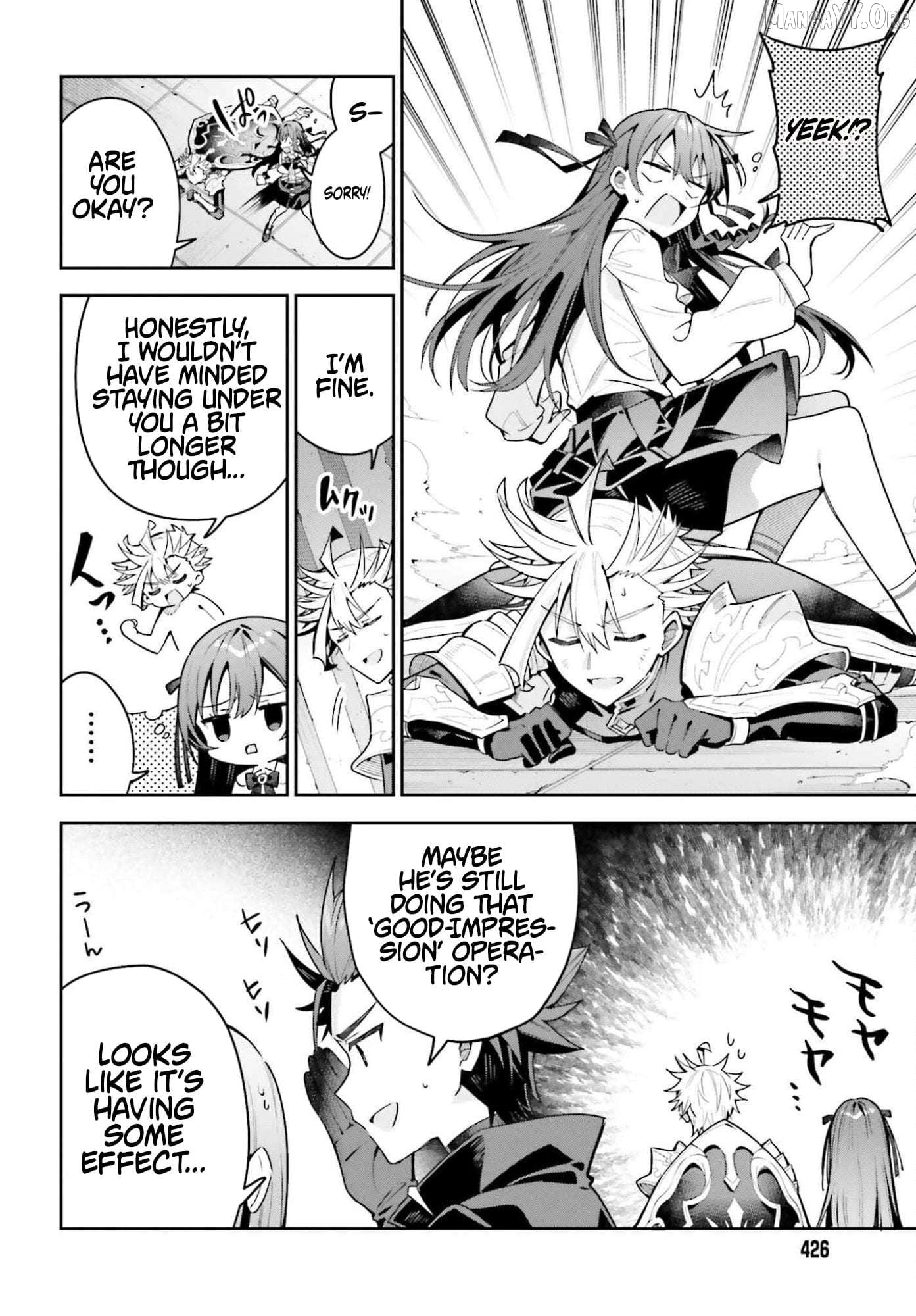 I’m the guild receptionist, but since I don’t want to work overtime, I think I’ll just solo the boss Chapter 46.1 - page 2