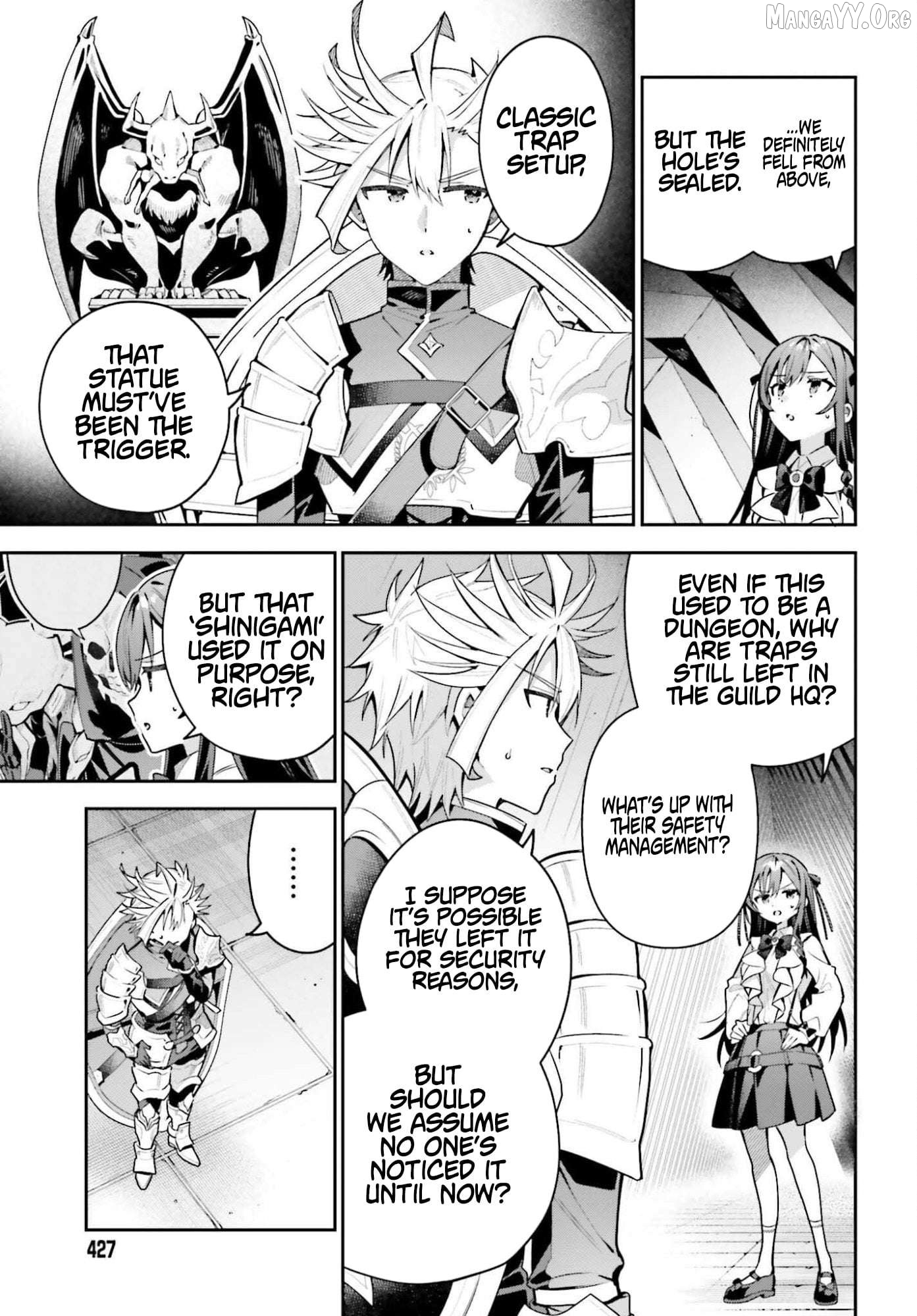 I’m the guild receptionist, but since I don’t want to work overtime, I think I’ll just solo the boss Chapter 46.1 - page 3