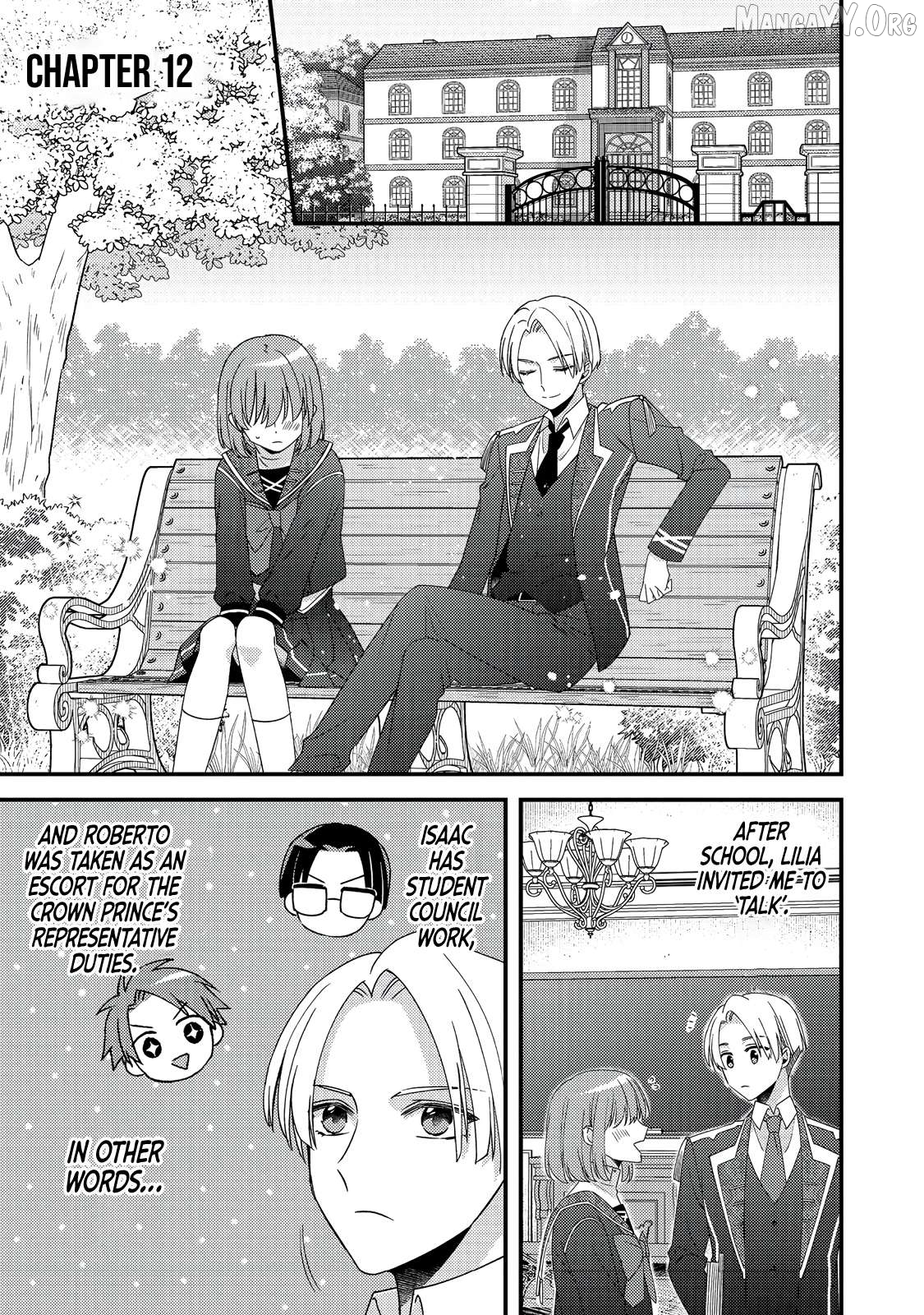 Mob Douzen No Akuyaku Reijou Wa Dansou Shite Kouryaku Taishou No Za O Nerau Chapter 12.1 - page 2