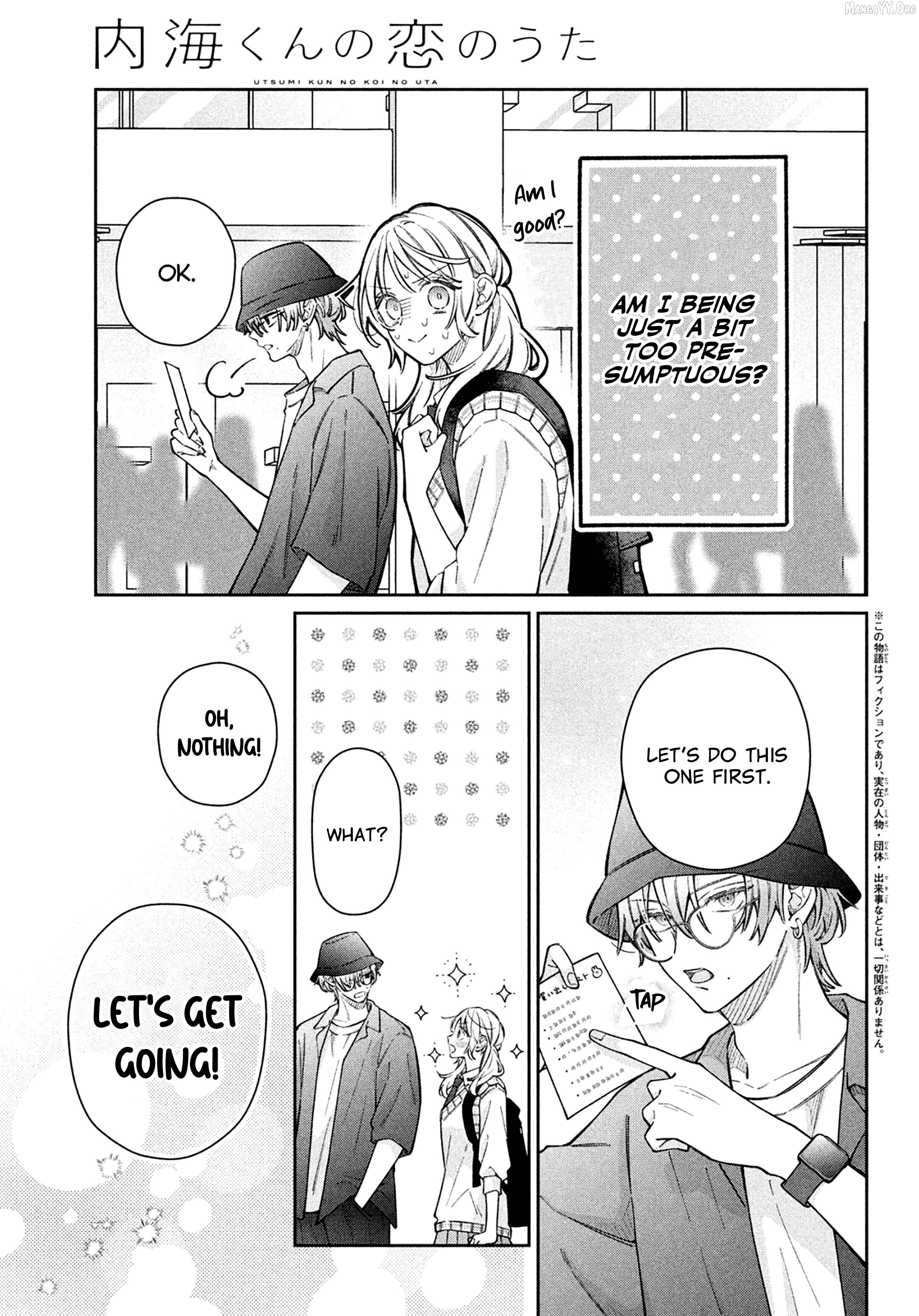 Utsumi-kun no Koi no Uta Chapter 18 - page 3