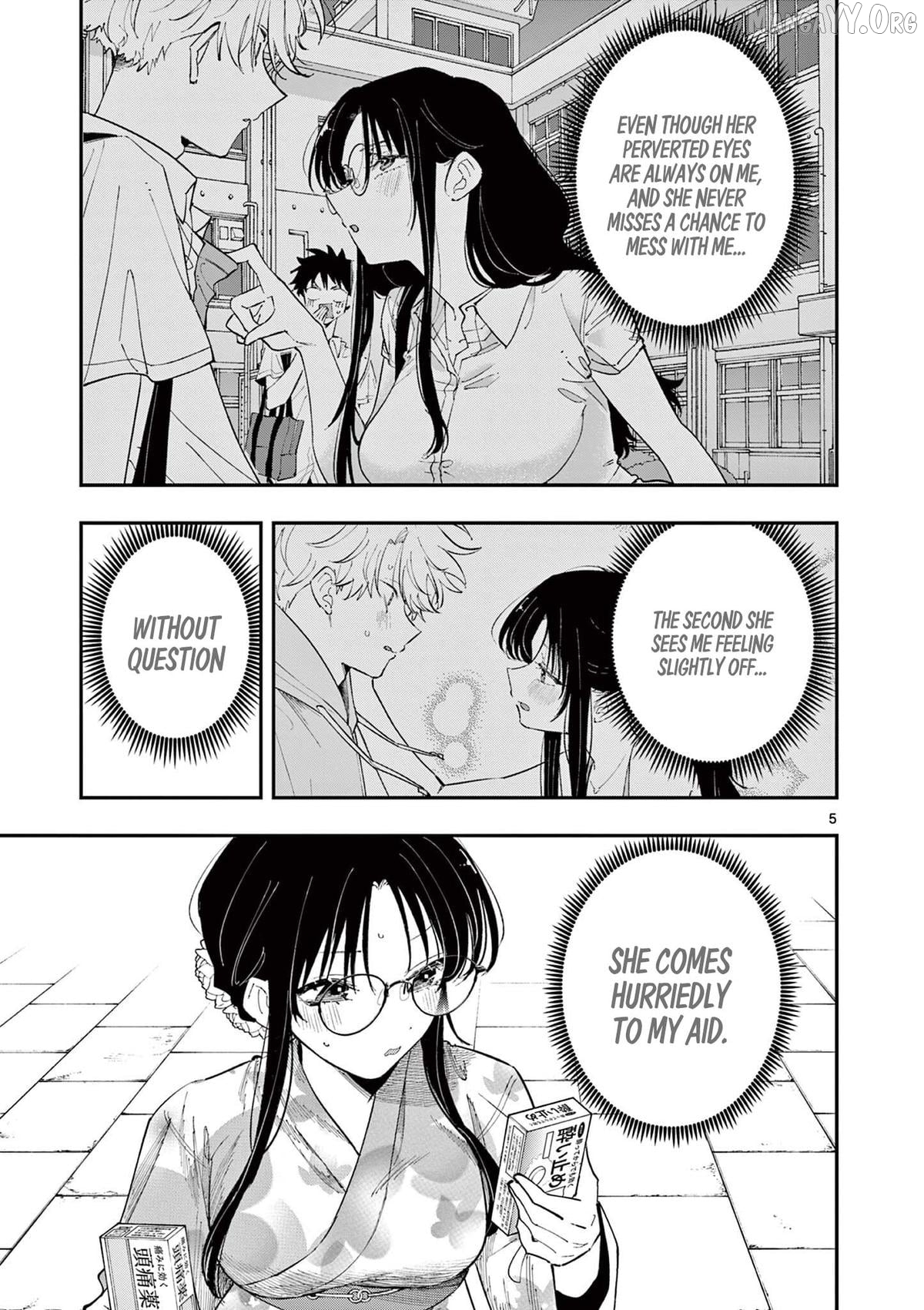 The Person Sitting Next to Me Looking at Me with Perverted Eyes Chapter 85 - page 5