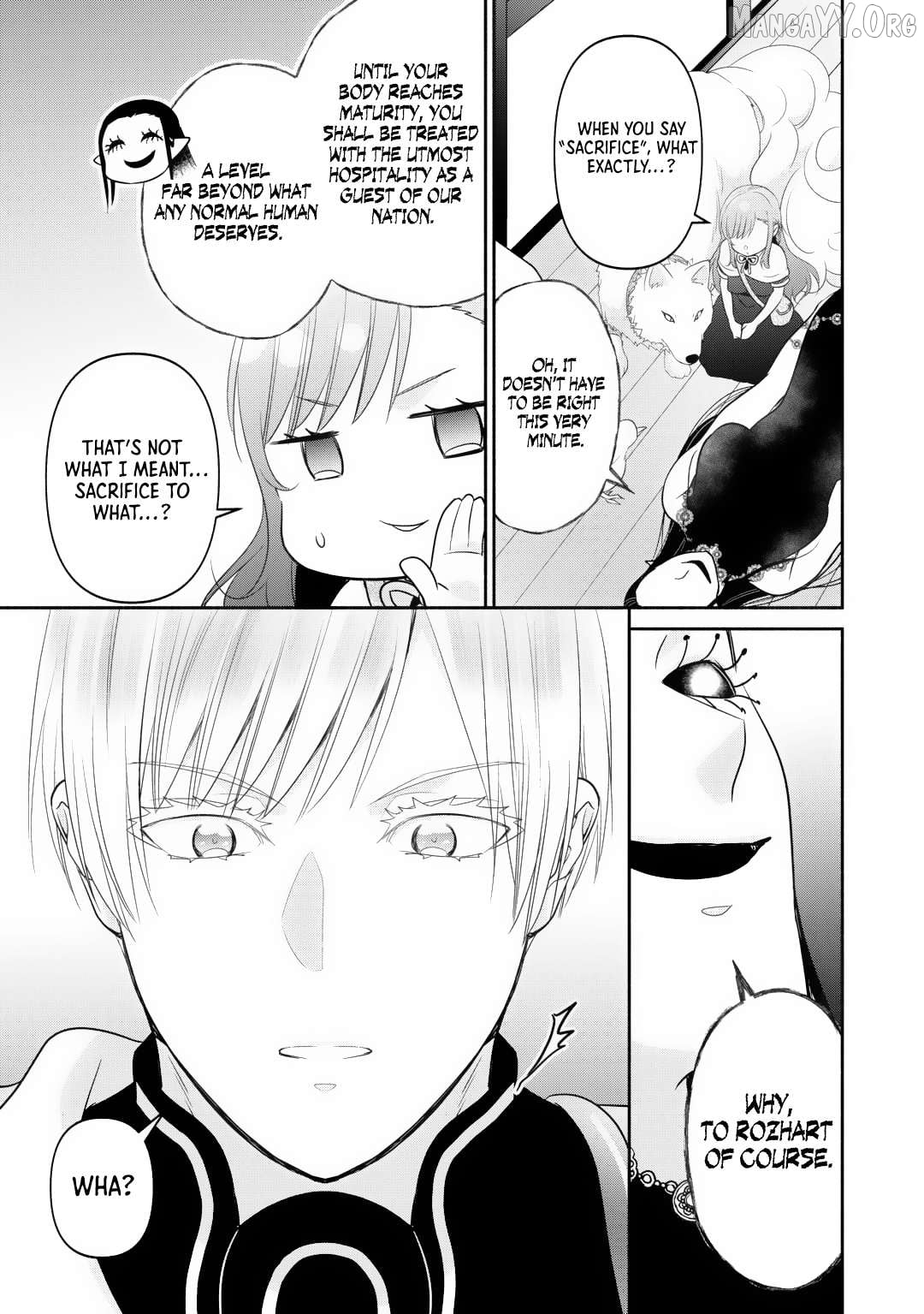 Tensei Youjo. Kamikemono to Ouji to, Saikyou no Ojisan Youhei-dan no Naka de Ikiru. Chapter 30 - page 10