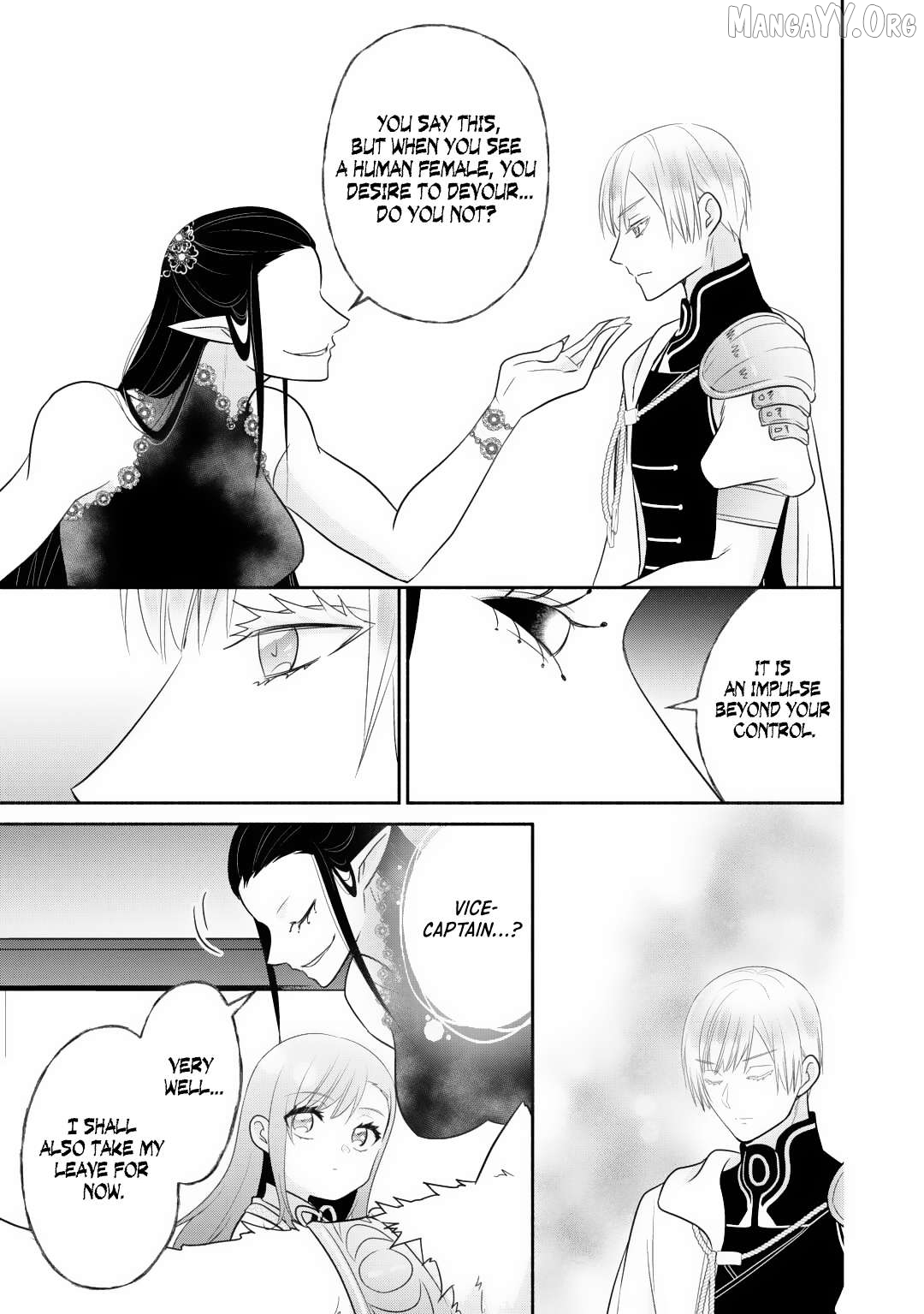 Tensei Youjo. Kamikemono to Ouji to, Saikyou no Ojisan Youhei-dan no Naka de Ikiru. Chapter 30 - page 14