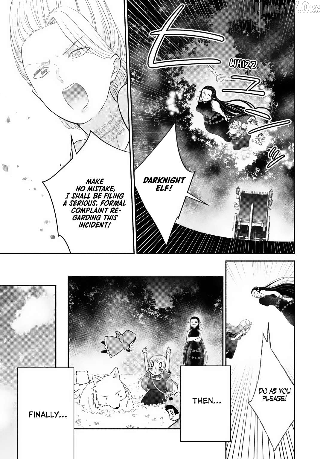 Tensei Youjo. Kamikemono to Ouji to, Saikyou no Ojisan Youhei-dan no Naka de Ikiru. Chapter 30 - page 16
