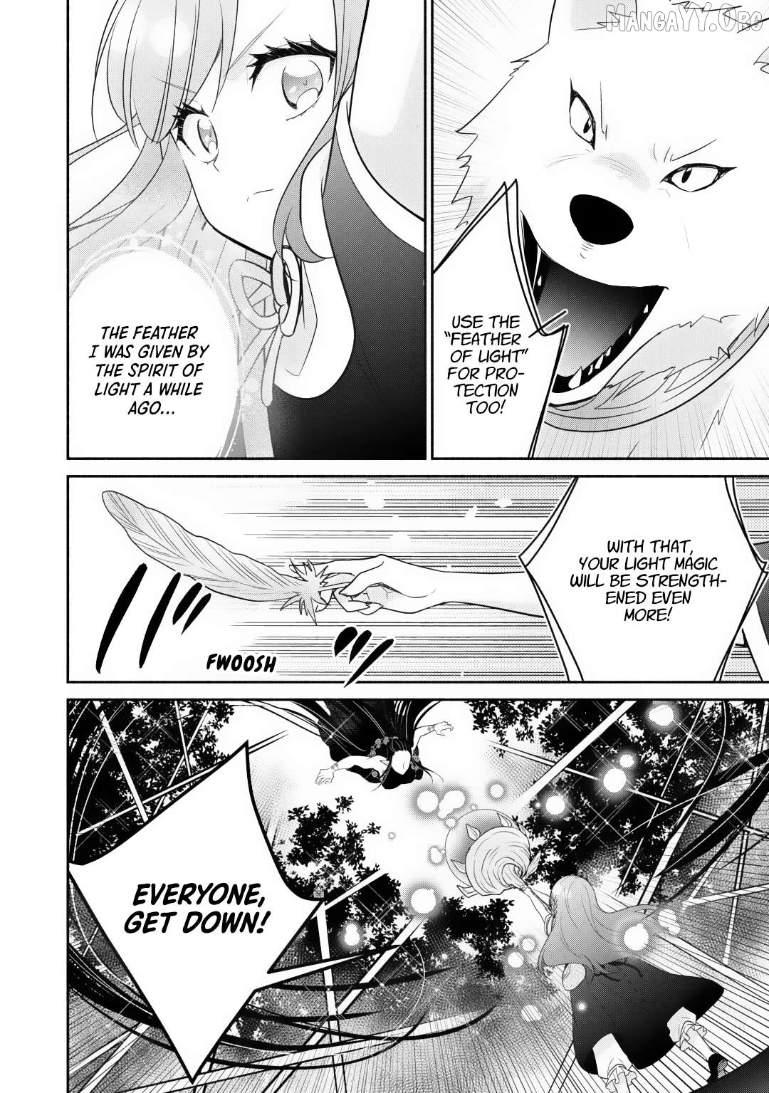 Tensei Youjo. Kamikemono to Ouji to, Saikyou no Ojisan Youhei-dan no Naka de Ikiru. Chapter 30 - page 2