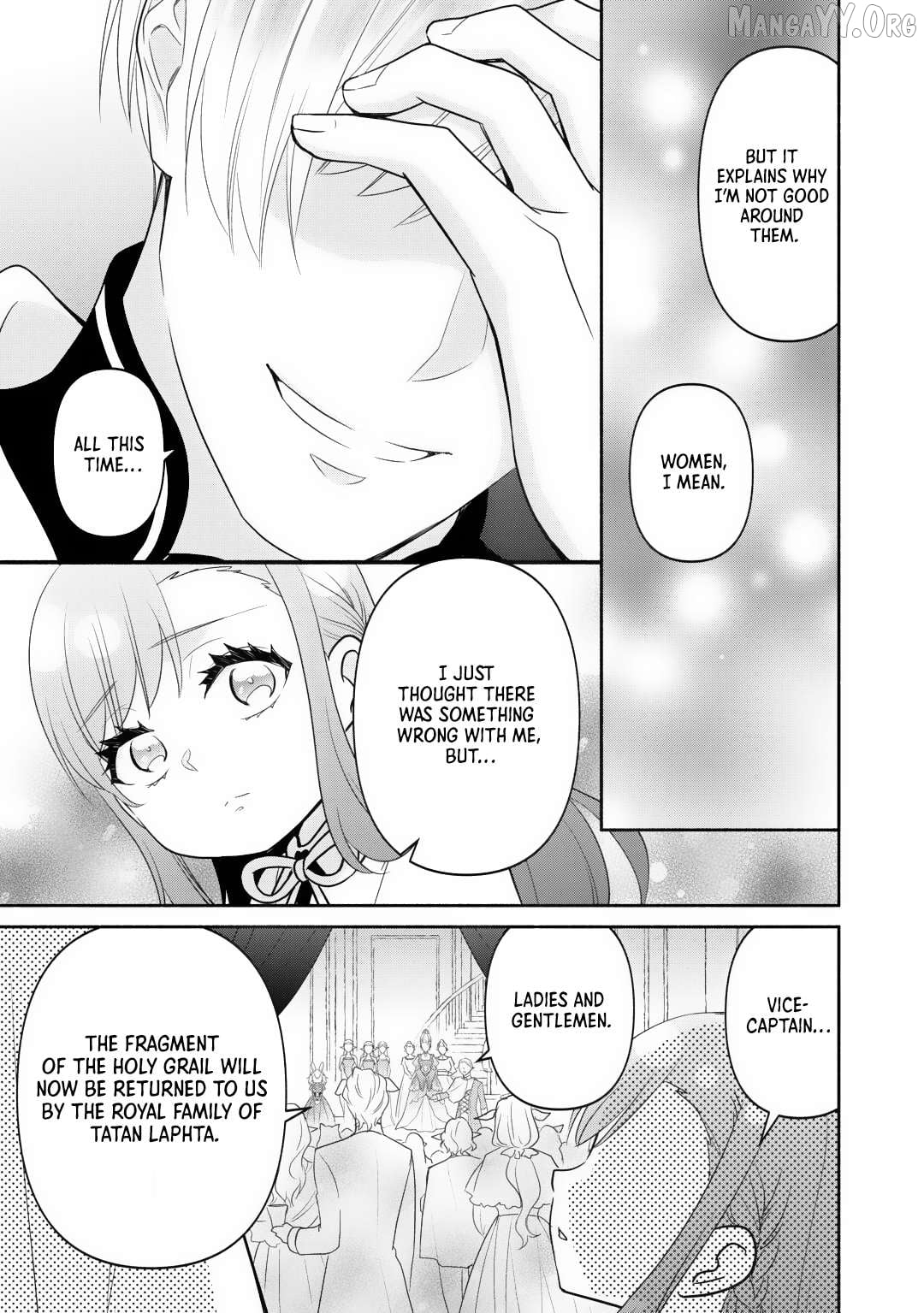 Tensei Youjo. Kamikemono to Ouji to, Saikyou no Ojisan Youhei-dan no Naka de Ikiru. Chapter 30 - page 22