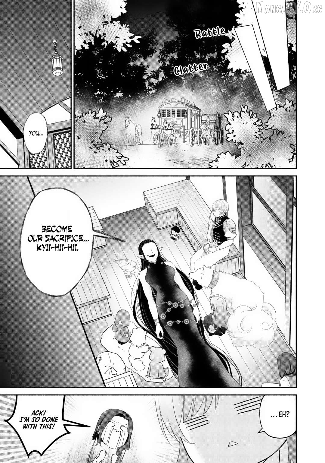 Tensei Youjo. Kamikemono to Ouji to, Saikyou no Ojisan Youhei-dan no Naka de Ikiru. Chapter 30 - page 8