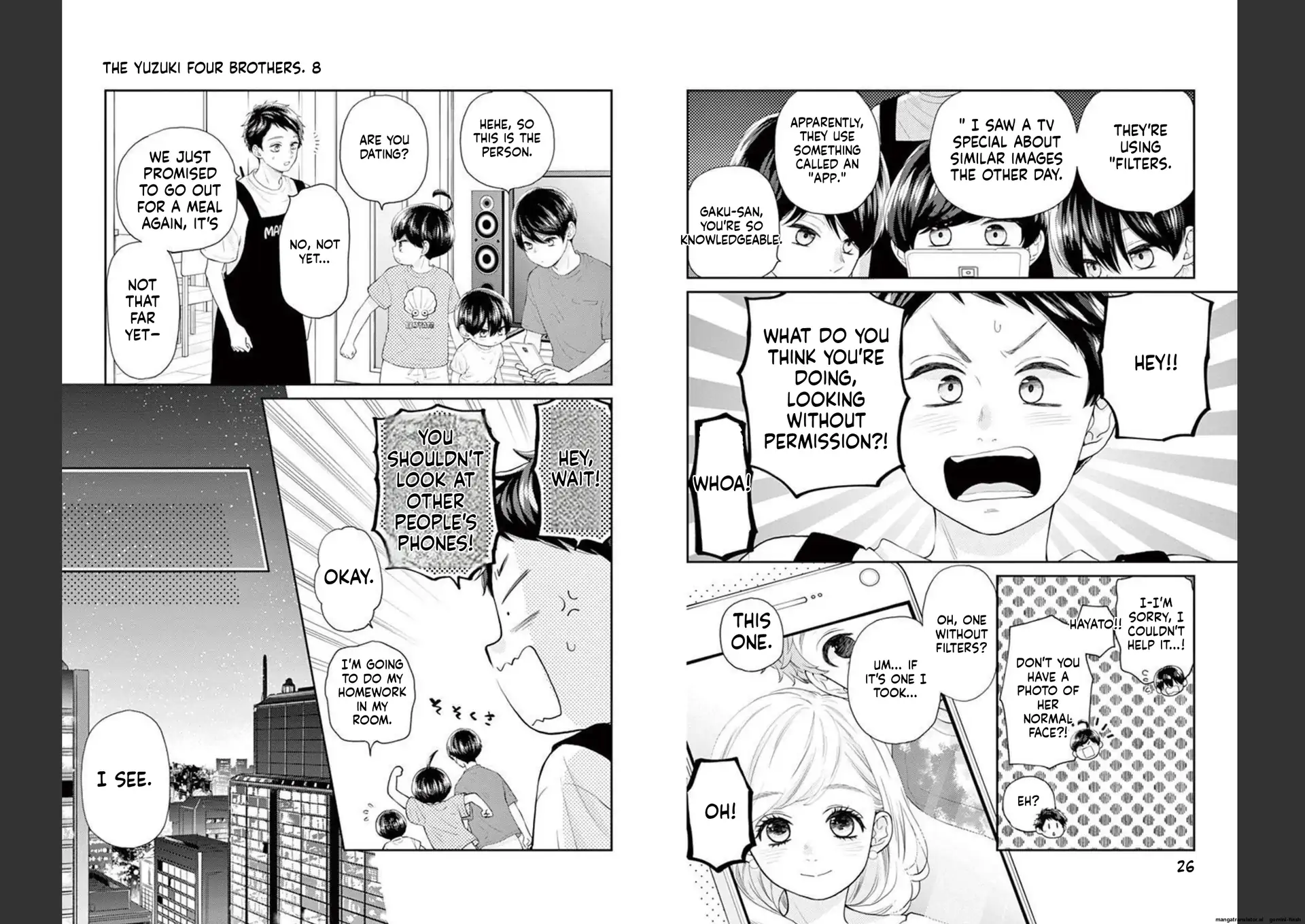 Yuzuki-san chi no Yon Kyoudai Chapter 24 - page 14