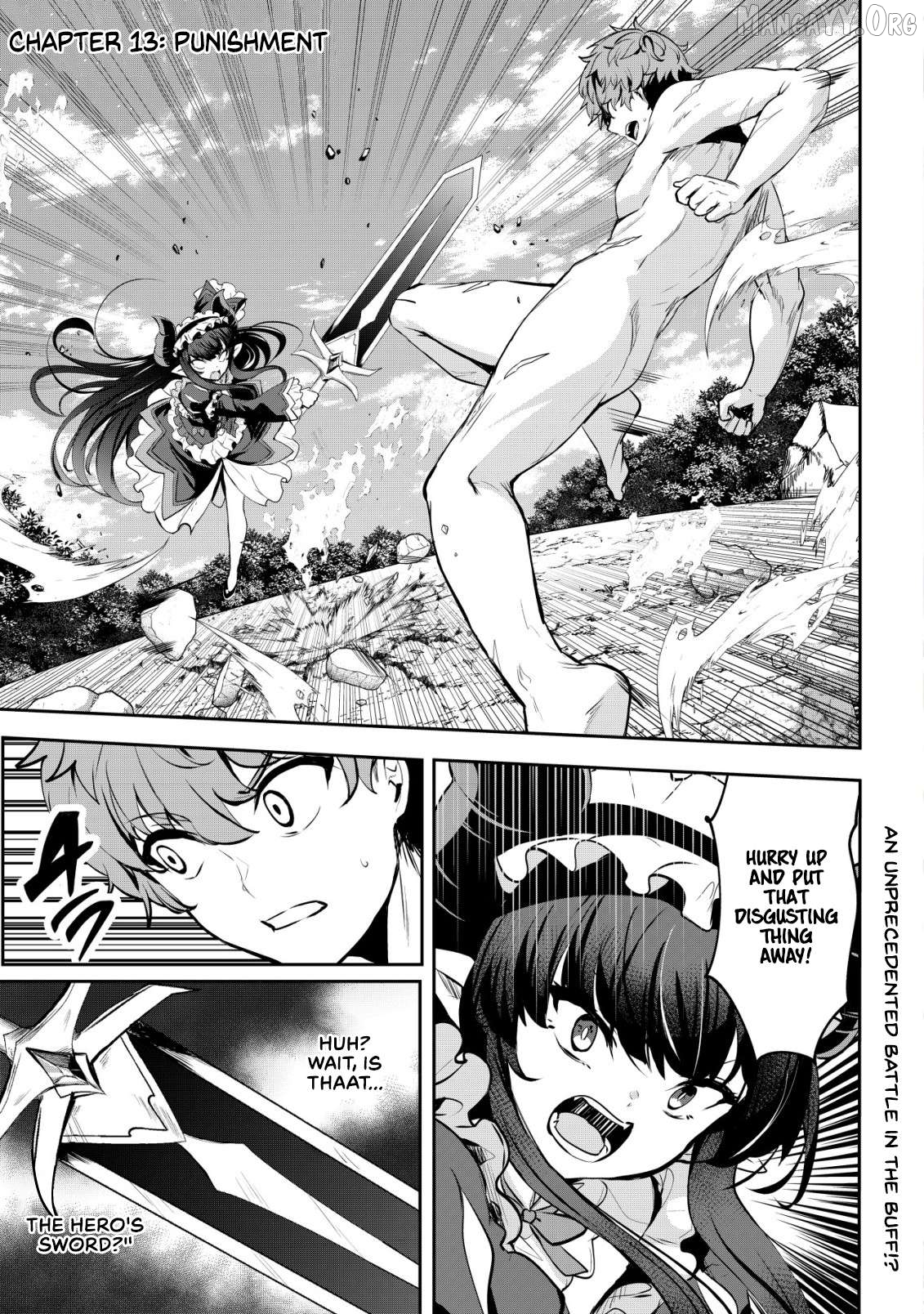 Dore dake Doryoku Shite mo Mannen Level 0 no Ore wa Tsuihou Sareta: Shin no Teki to Yobareta Shounen wa, Shachiku Megami to Deatte Saikyou no Chikara wo Te ni Ireru Chapter 13 - page 1