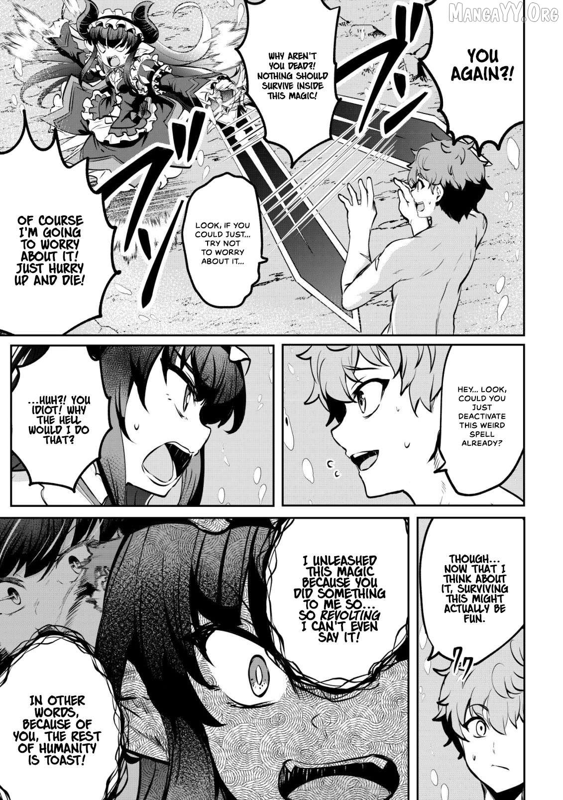 Dore dake Doryoku Shite mo Mannen Level 0 no Ore wa Tsuihou Sareta: Shin no Teki to Yobareta Shounen wa, Shachiku Megami to Deatte Saikyou no Chikara wo Te ni Ireru Chapter 13 - page 18