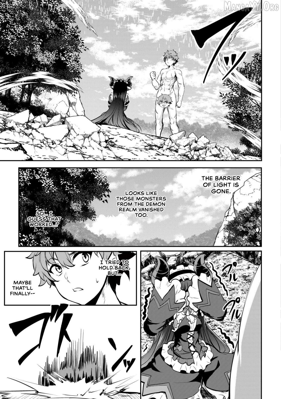 Dore dake Doryoku Shite mo Mannen Level 0 no Ore wa Tsuihou Sareta: Shin no Teki to Yobareta Shounen wa, Shachiku Megami to Deatte Saikyou no Chikara wo Te ni Ireru Chapter 13 - page 22