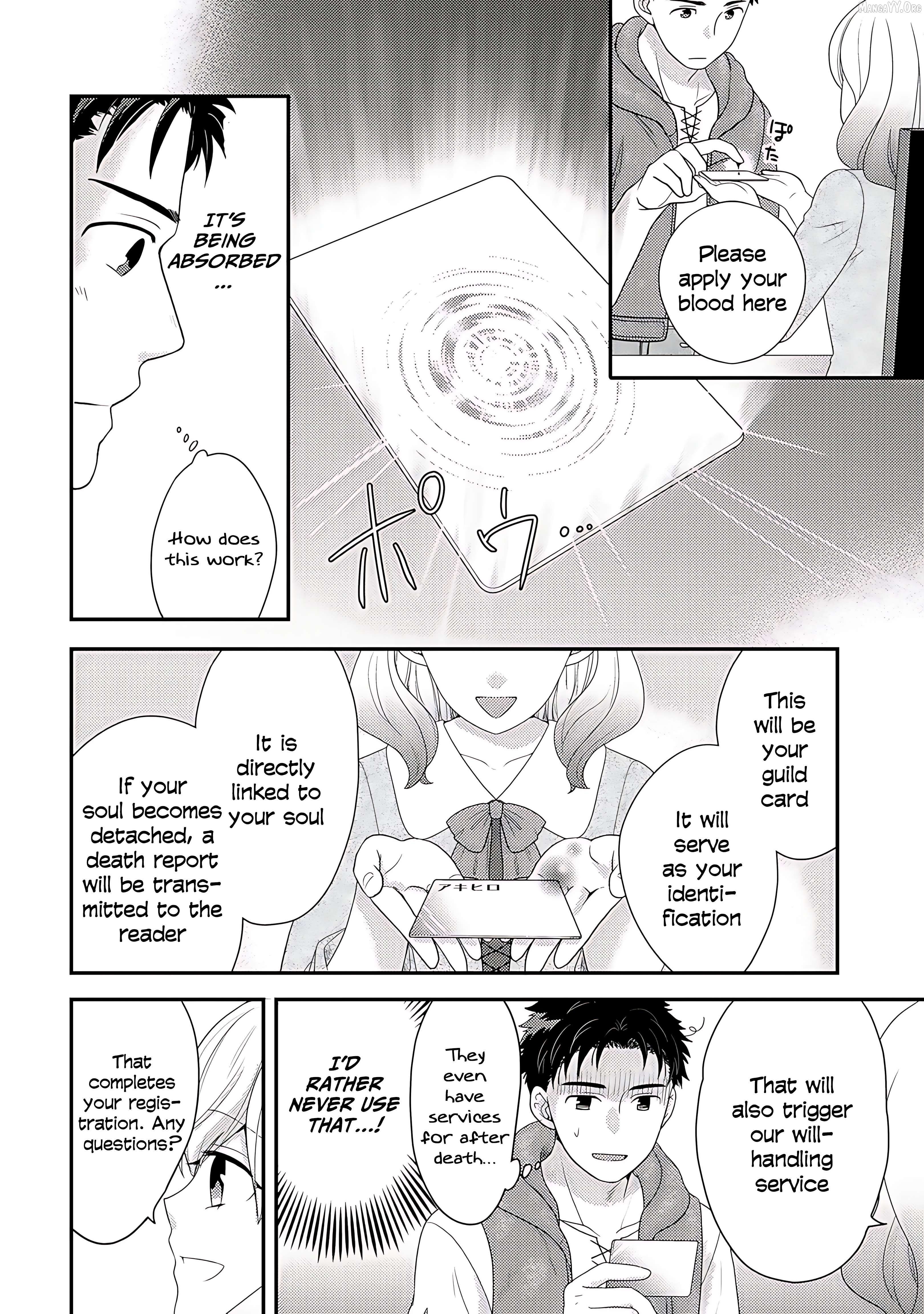 Isekai ni Kita Mitai Dakedo Dousureba Yoi no Darou: Shachiku SE no My Pace Boukenki Chapter 3 - page 8