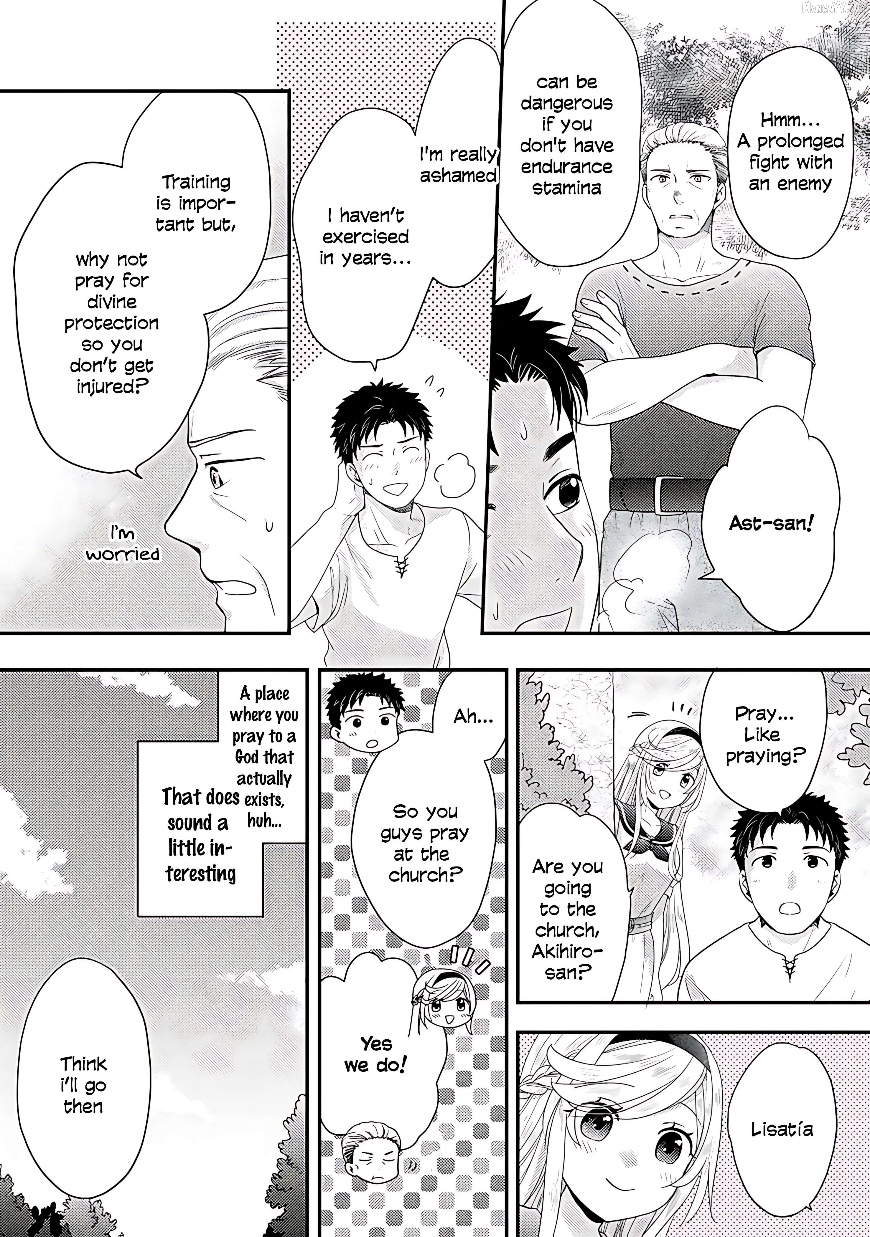 Isekai ni Kita Mitai Dakedo Dousureba Yoi no Darou: Shachiku SE no My Pace Boukenki Chapter 4 - page 5