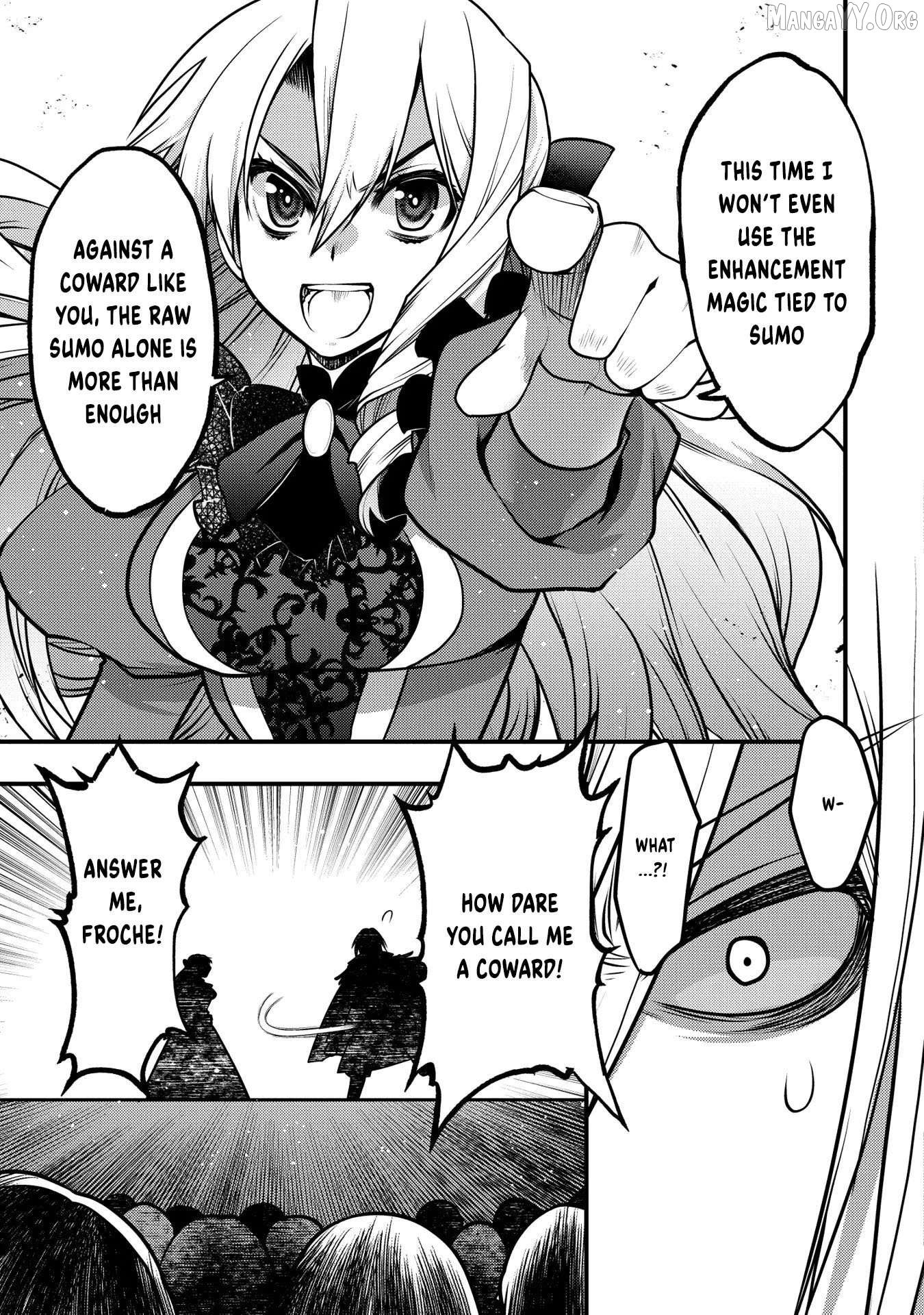 Oozumou Reijou ~Seijo ni Hirateuchi wo Kuratta Shunkan Sumou Budatta Zense wo Omoidashita Akuyaku Reijou no Watashi wa sute Neko Ouji ni Chanko wo Furumaitai Haadosukoidosukoi~ Chapter 13 - page 14