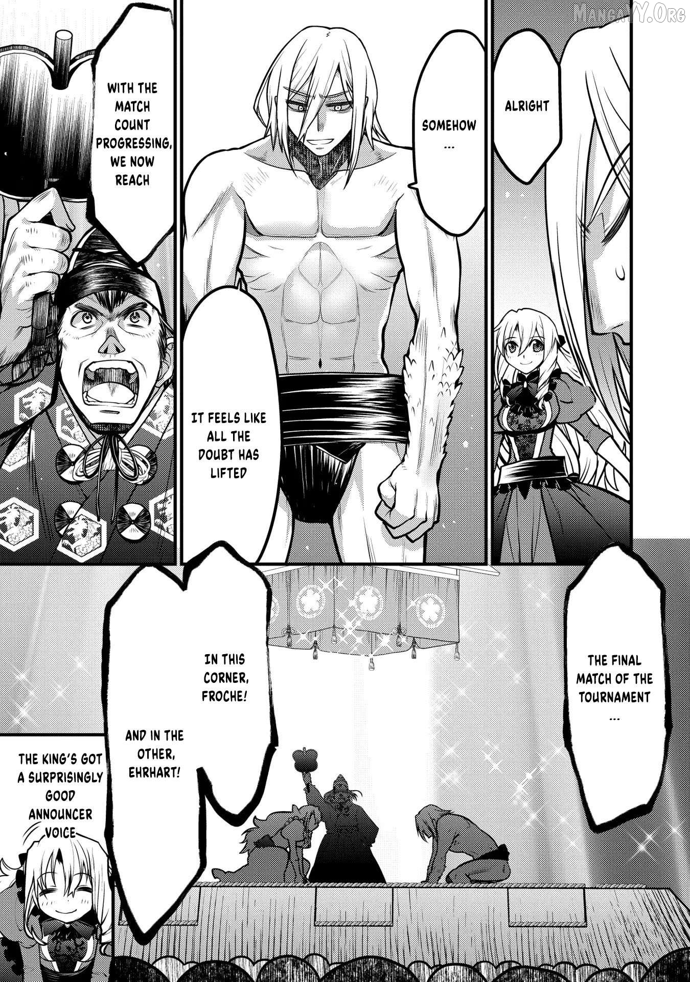 Oozumou Reijou ~Seijo ni Hirateuchi wo Kuratta Shunkan Sumou Budatta Zense wo Omoidashita Akuyaku Reijou no Watashi wa sute Neko Ouji ni Chanko wo Furumaitai Haadosukoidosukoi~ Chapter 13 - page 24