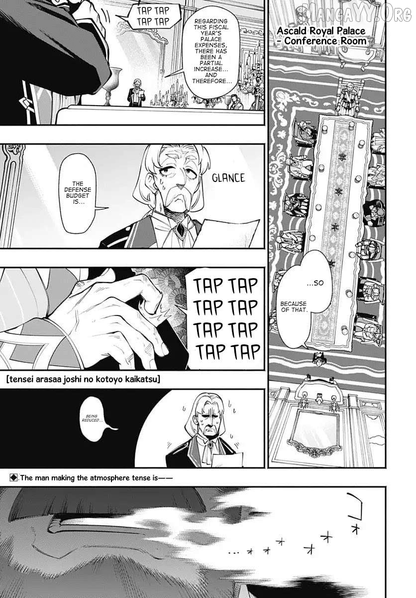 Tensei Arasaa Joshi no Kotoyo Kaikatsu - Seiryaku Kekkon wa Iya na no de, Zatsugaku Chishiki de Tanoshii Kaikaku Life wo Kekkou Shichaimasu! Chapter 19 - page 1
