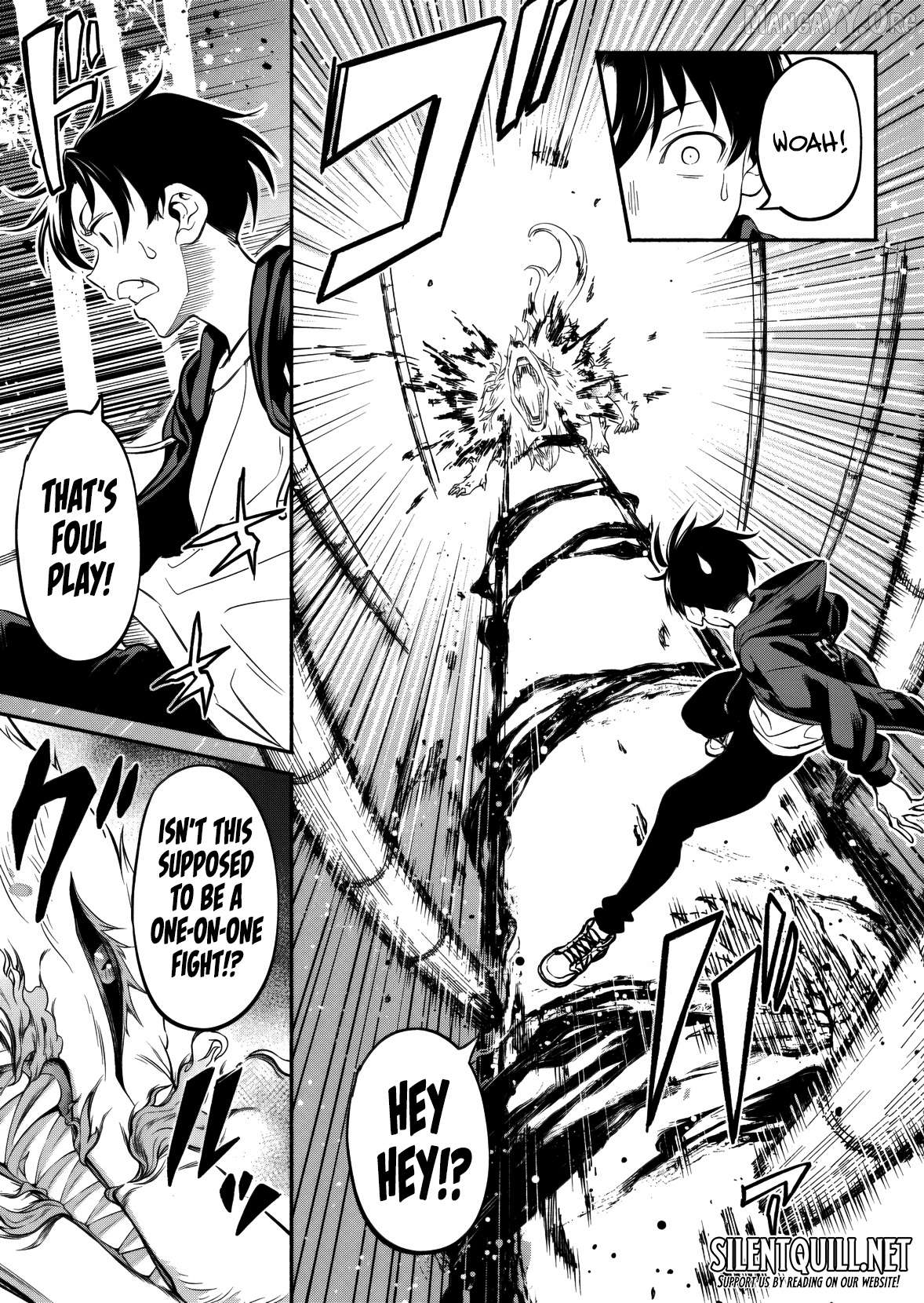 Isekai kara kikan shitara chikyuu mo kanari fantajiu deshita. Ato, makeheroin-domo kocchi minna. Chapter 9 - page 10
