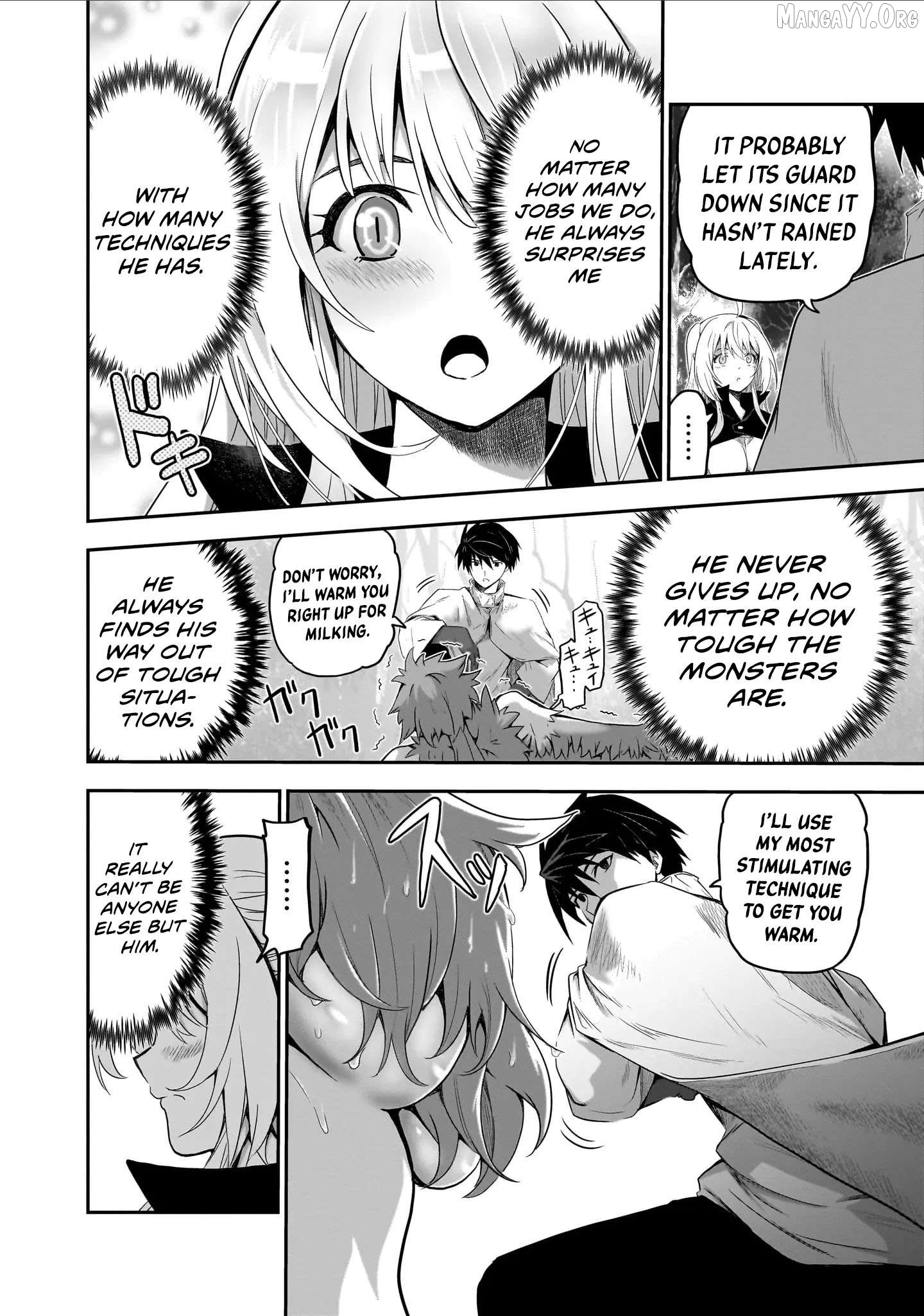 Milk-shibori Hunter no Isekai Sakunyuuki ~Nouka no Saenai Otoko ga Arayuru Shuzoku no Chiku-B o Moteasobi-toriko ni Suru~ Chapter 3 - page 11
