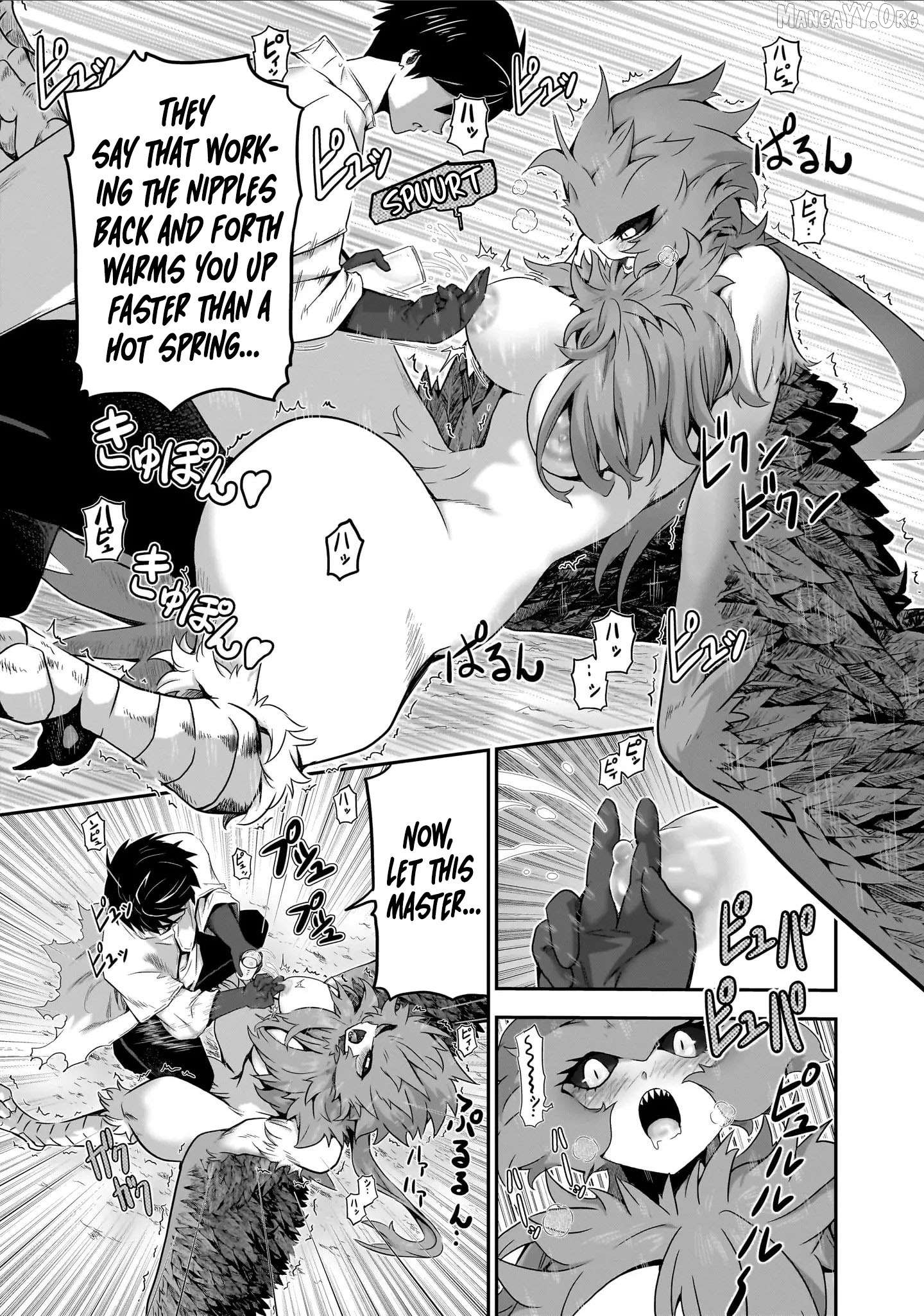 Milk-shibori Hunter no Isekai Sakunyuuki ~Nouka no Saenai Otoko ga Arayuru Shuzoku no Chiku-B o Moteasobi-toriko ni Suru~ Chapter 3 - page 14