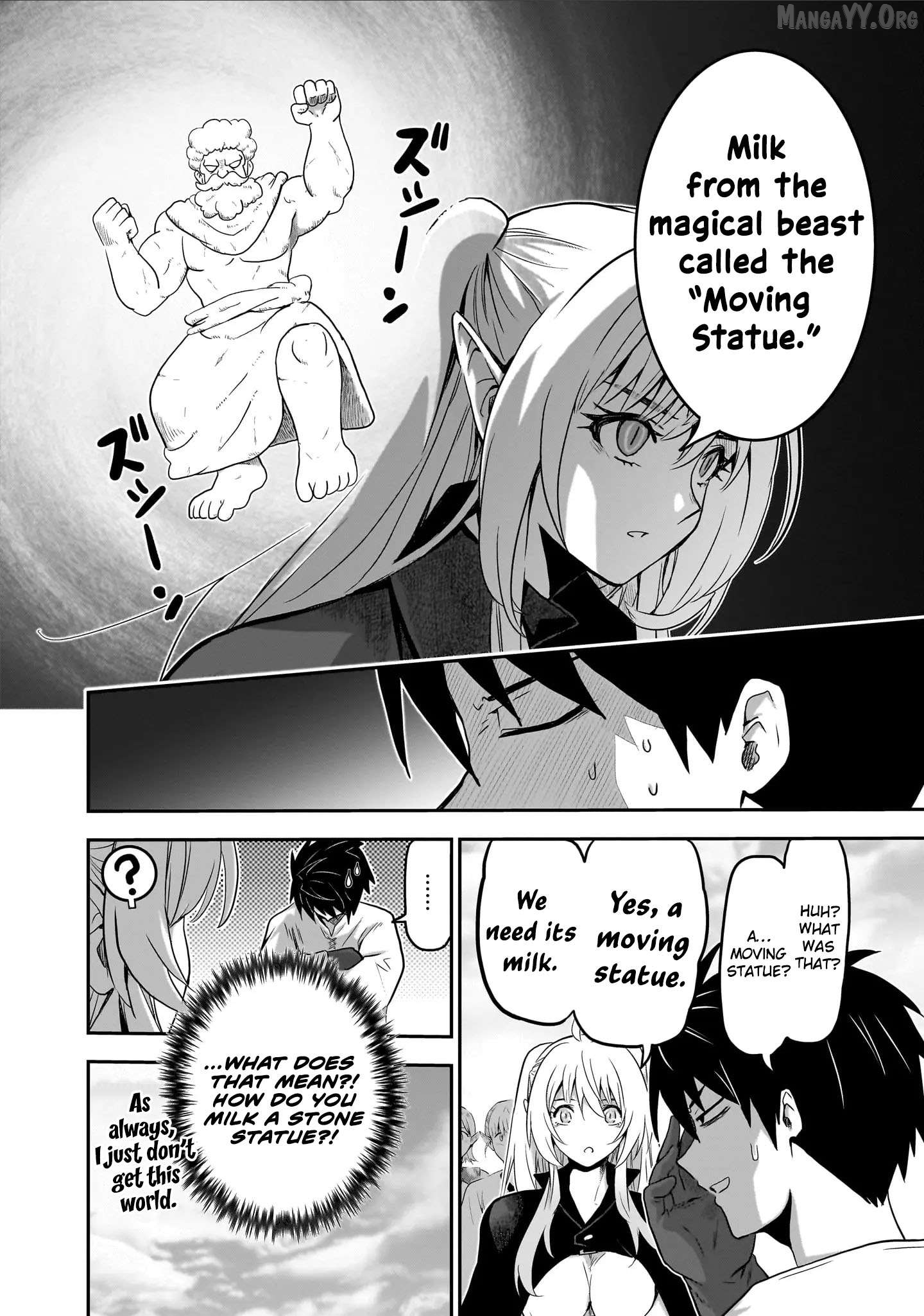 Milk-shibori Hunter no Isekai Sakunyuuki ~Nouka no Saenai Otoko ga Arayuru Shuzoku no Chiku-B o Moteasobi-toriko ni Suru~ Chapter 3 - page 31