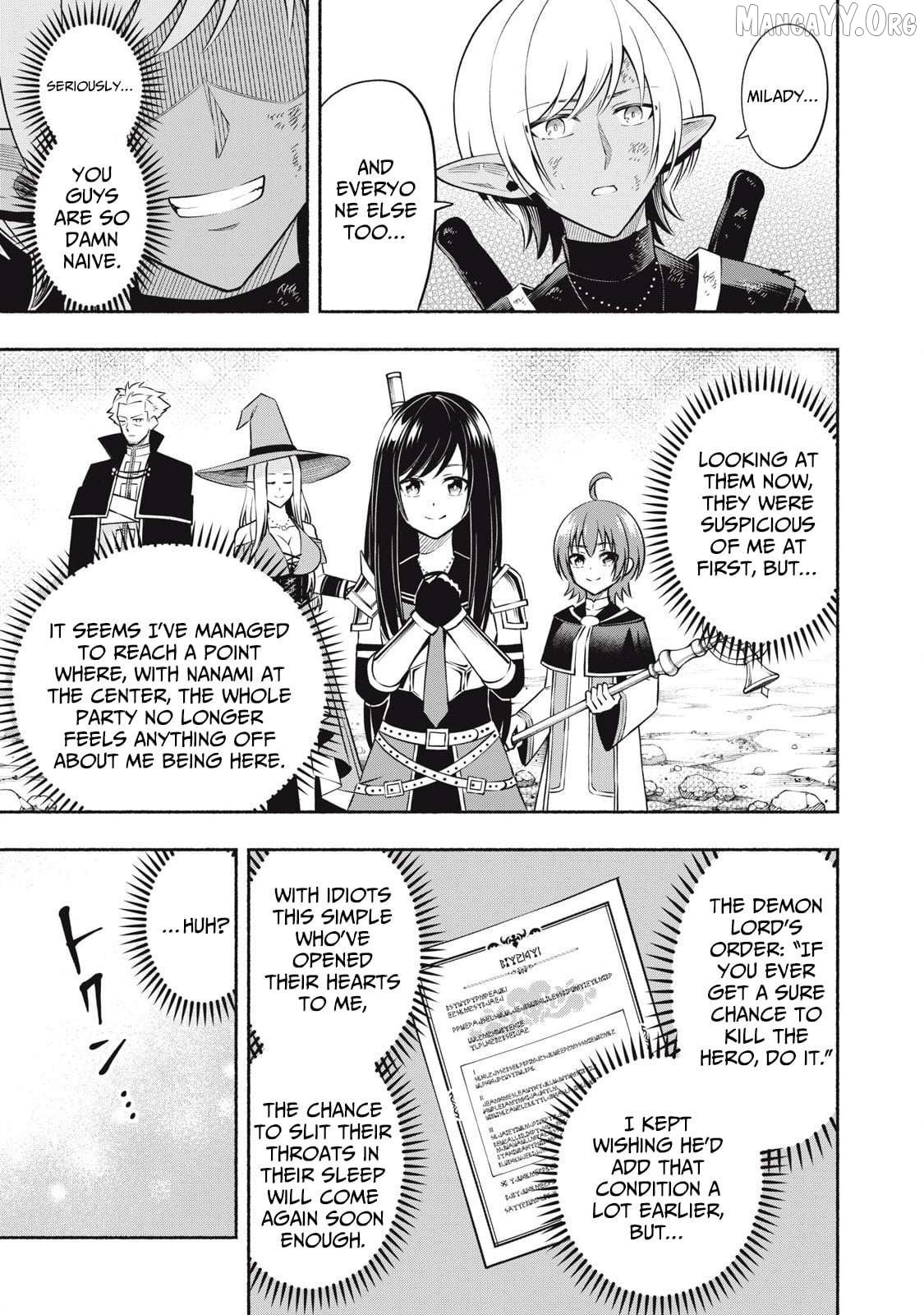 "Yuusha" Party ni Sennyuu shita Maou-gun no Assassin ~Kiken-do SSS Class no Mission, Barenai You ni Ganbattetara Onna Yuusha ni Kiniirareta~ Chapter 5.3 - page 2