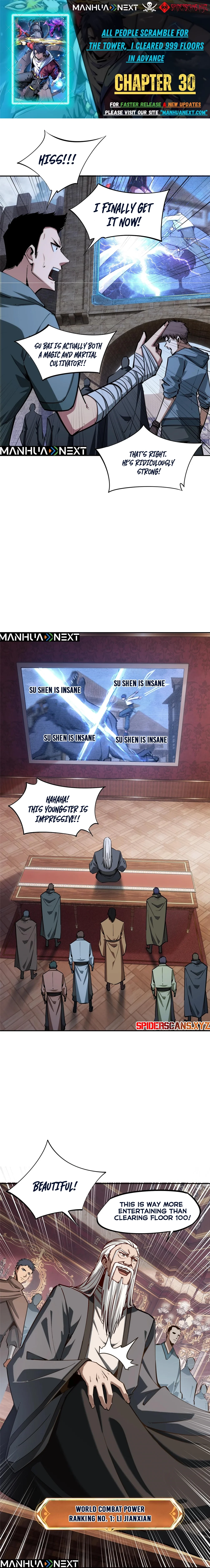 All People Scramble for the Tower, I Cleared 999 Floors in Advance Manga Chapter 30 - page 1