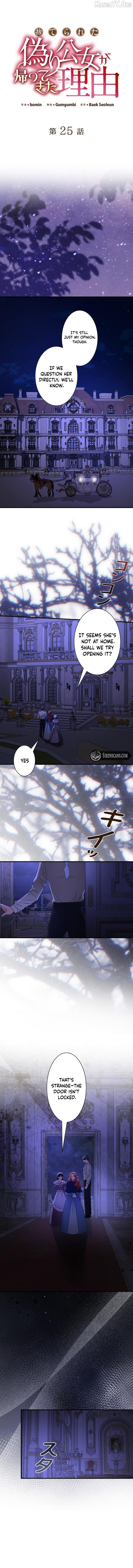 The Reason the Abandoned Fake Princess Returned Chapter 25 - page 1