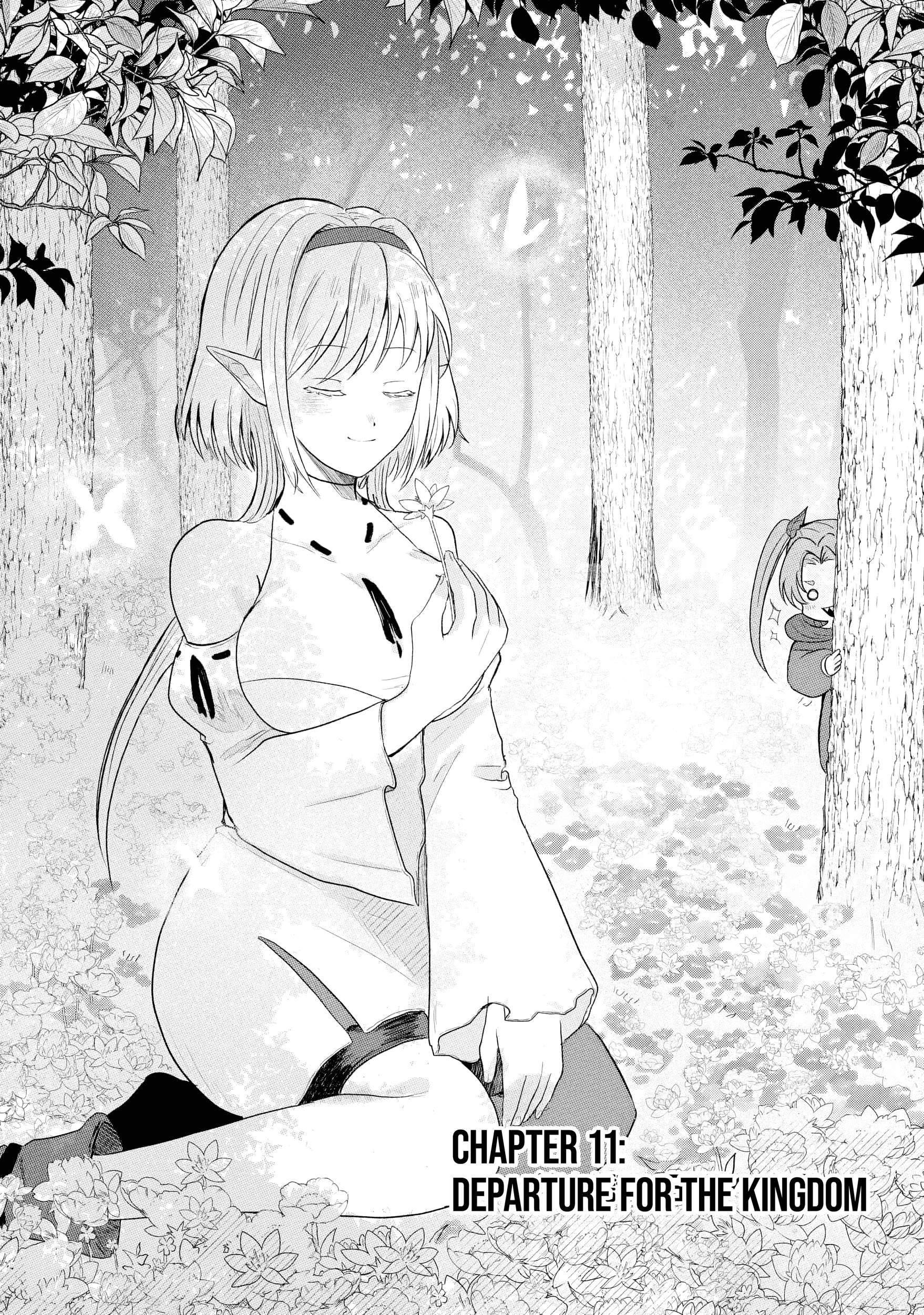 "Sono Hen no Kusa demo Kuttoke" to Tsuihou Sareta Munou Skill [Shokubutsugui] Mochi Tenseisha, Elf no Sato de Maboroshi no Shokubutsu o Tabete Musou Suru Chapter 11 - page 3