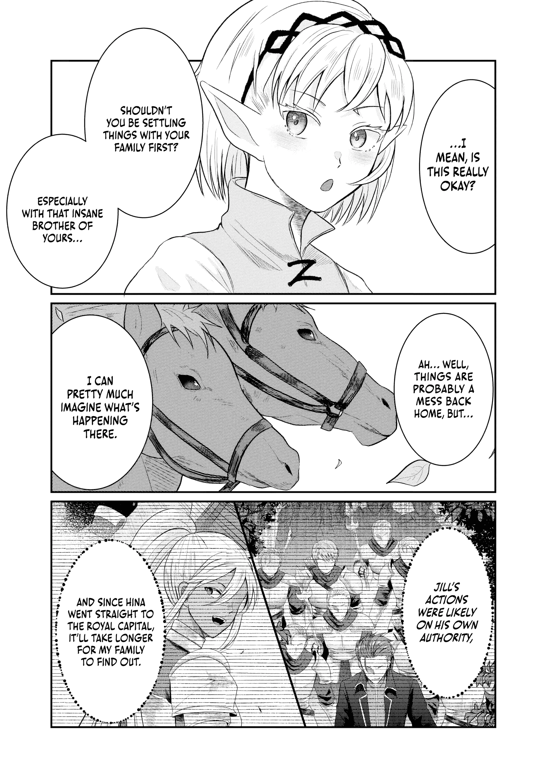 "Sono Hen no Kusa demo Kuttoke" to Tsuihou Sareta Munou Skill [Shokubutsugui] Mochi Tenseisha, Elf no Sato de Maboroshi no Shokubutsu o Tabete Musou Suru Chapter 12 - page 5