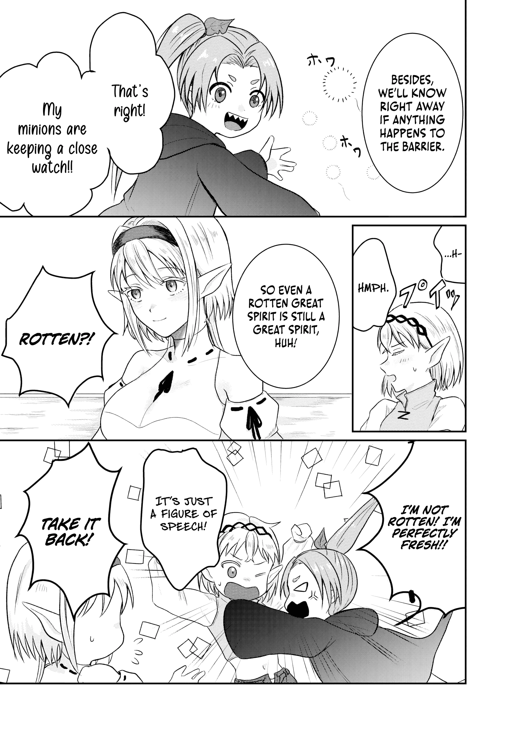 "Sono Hen no Kusa demo Kuttoke" to Tsuihou Sareta Munou Skill [Shokubutsugui] Mochi Tenseisha, Elf no Sato de Maboroshi no Shokubutsu o Tabete Musou Suru Chapter 12 - page 9