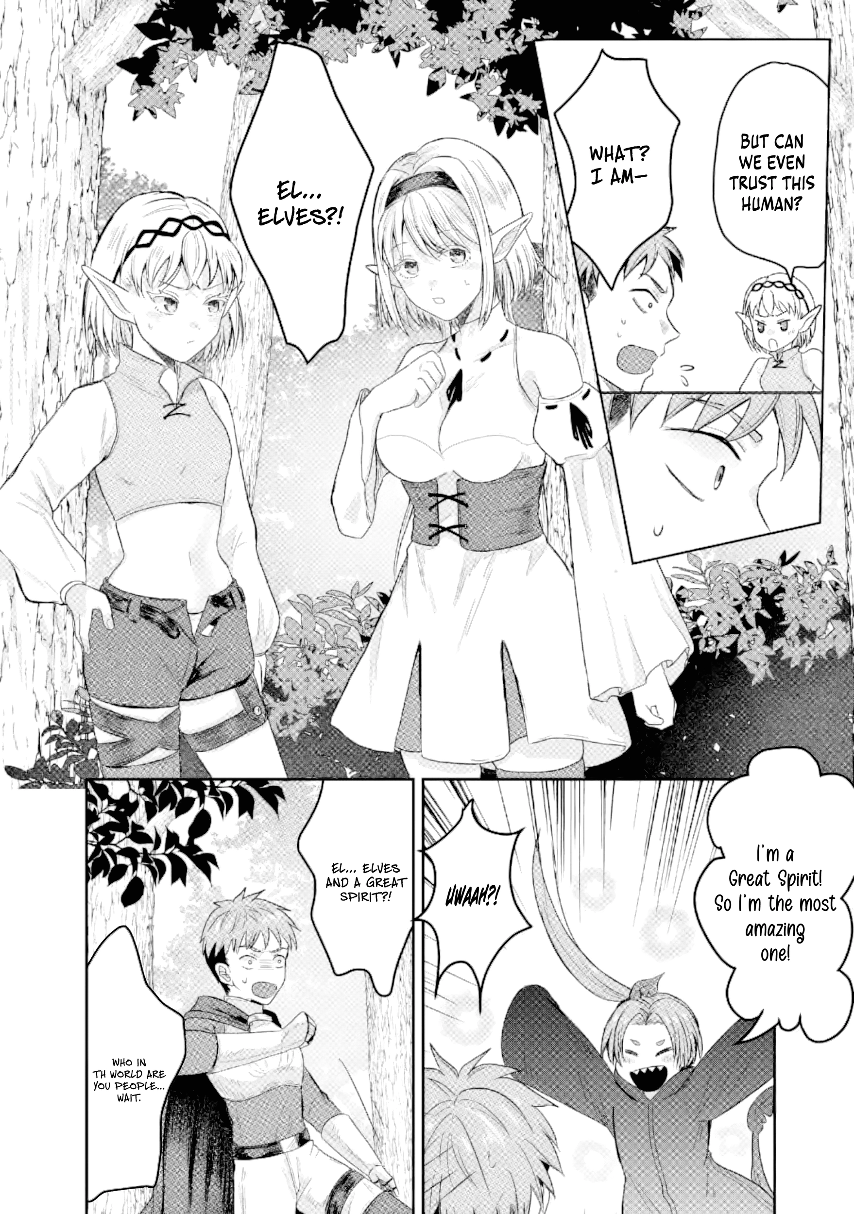 "Sono Hen no Kusa demo Kuttoke" to Tsuihou Sareta Munou Skill [Shokubutsugui] Mochi Tenseisha, Elf no Sato de Maboroshi no Shokubutsu o Tabete Musou Suru Chapter 13 - page 11