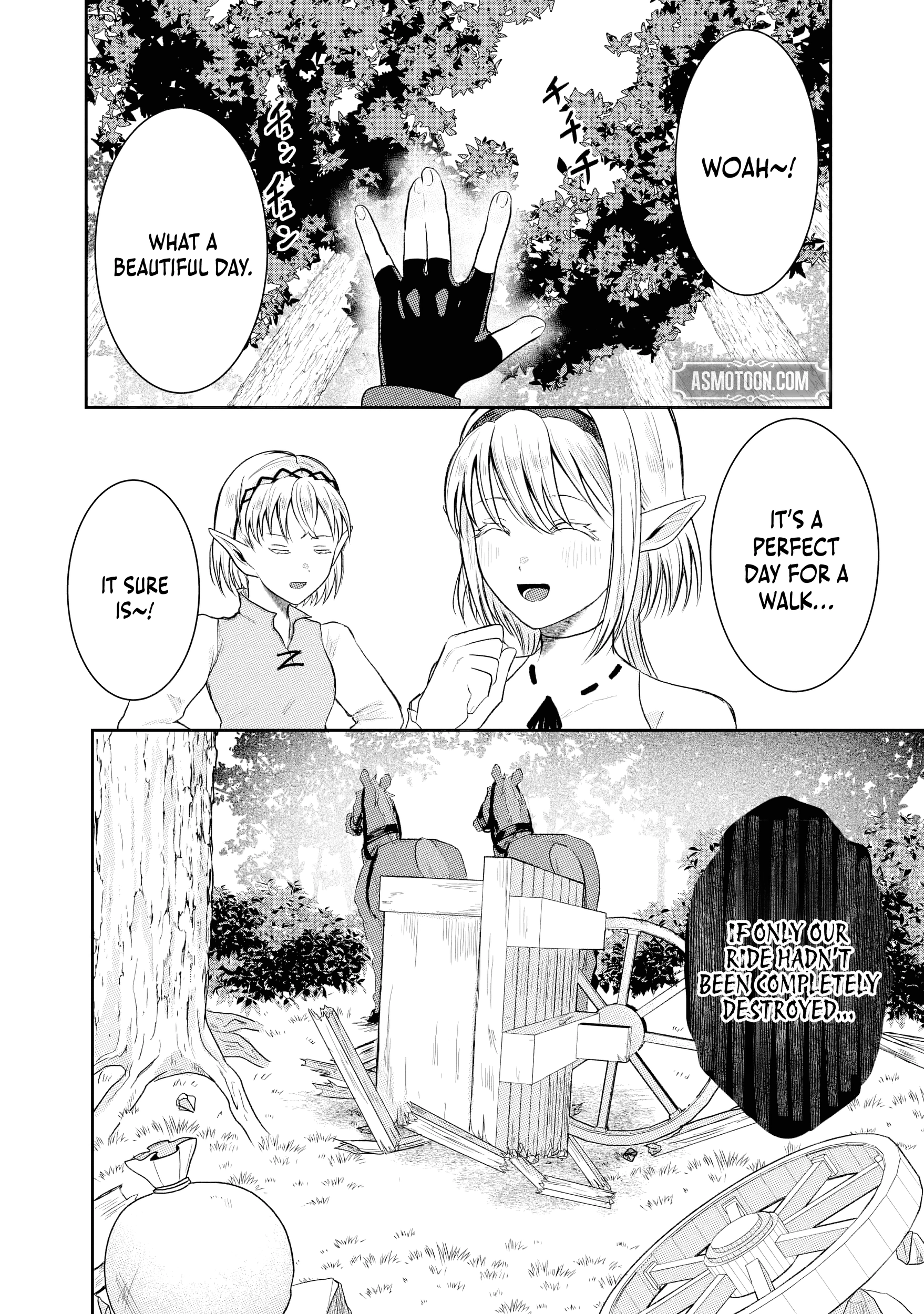 "Sono Hen no Kusa demo Kuttoke" to Tsuihou Sareta Munou Skill [Shokubutsugui] Mochi Tenseisha, Elf no Sato de Maboroshi no Shokubutsu o Tabete Musou Suru Chapter 13 - page 2
