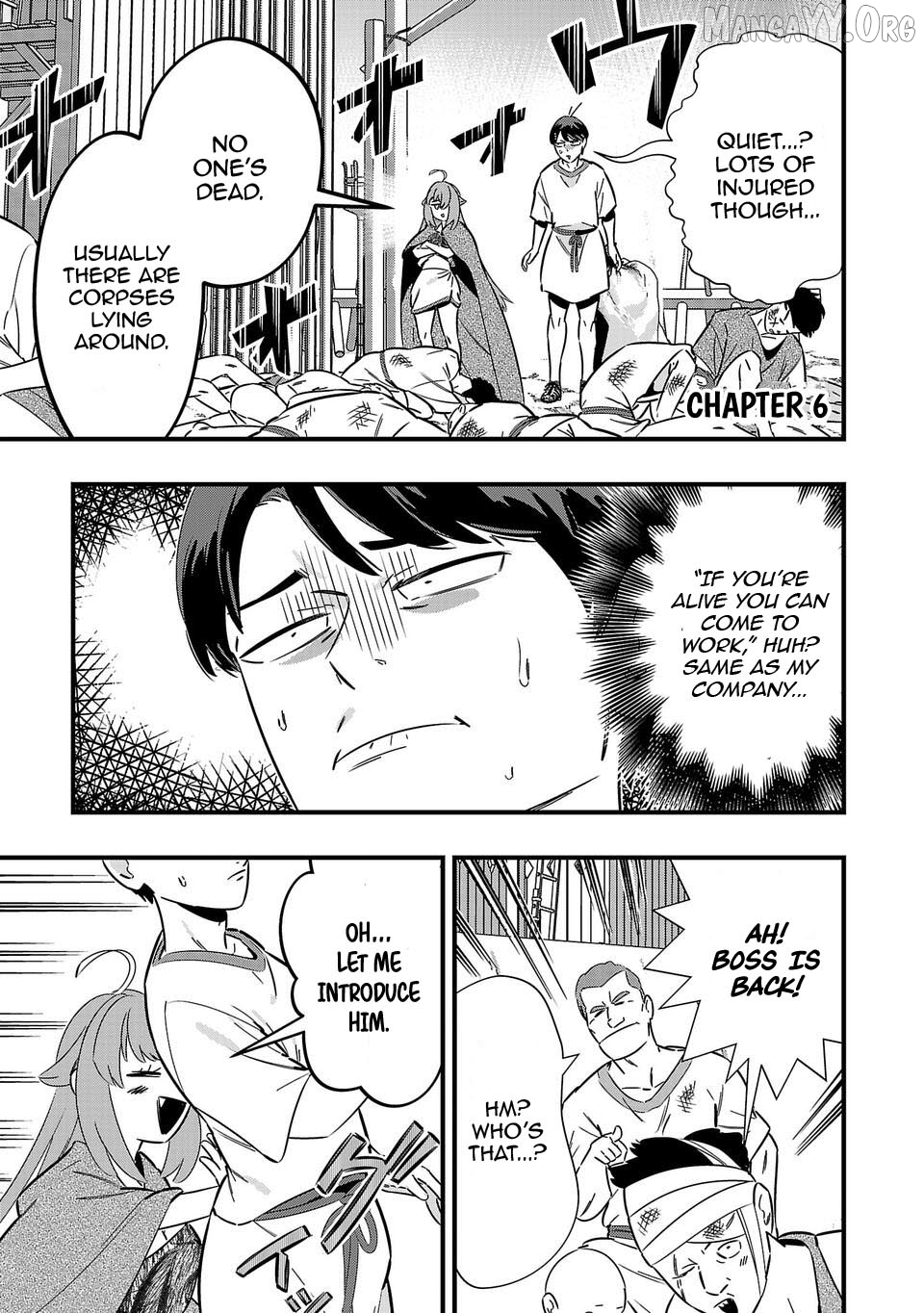 Unconventional Isekai: Isn’t It Too Much of a Black-Company Treatment to Fight Hordes of Monsters without Magic? Chapter 6 - page 1