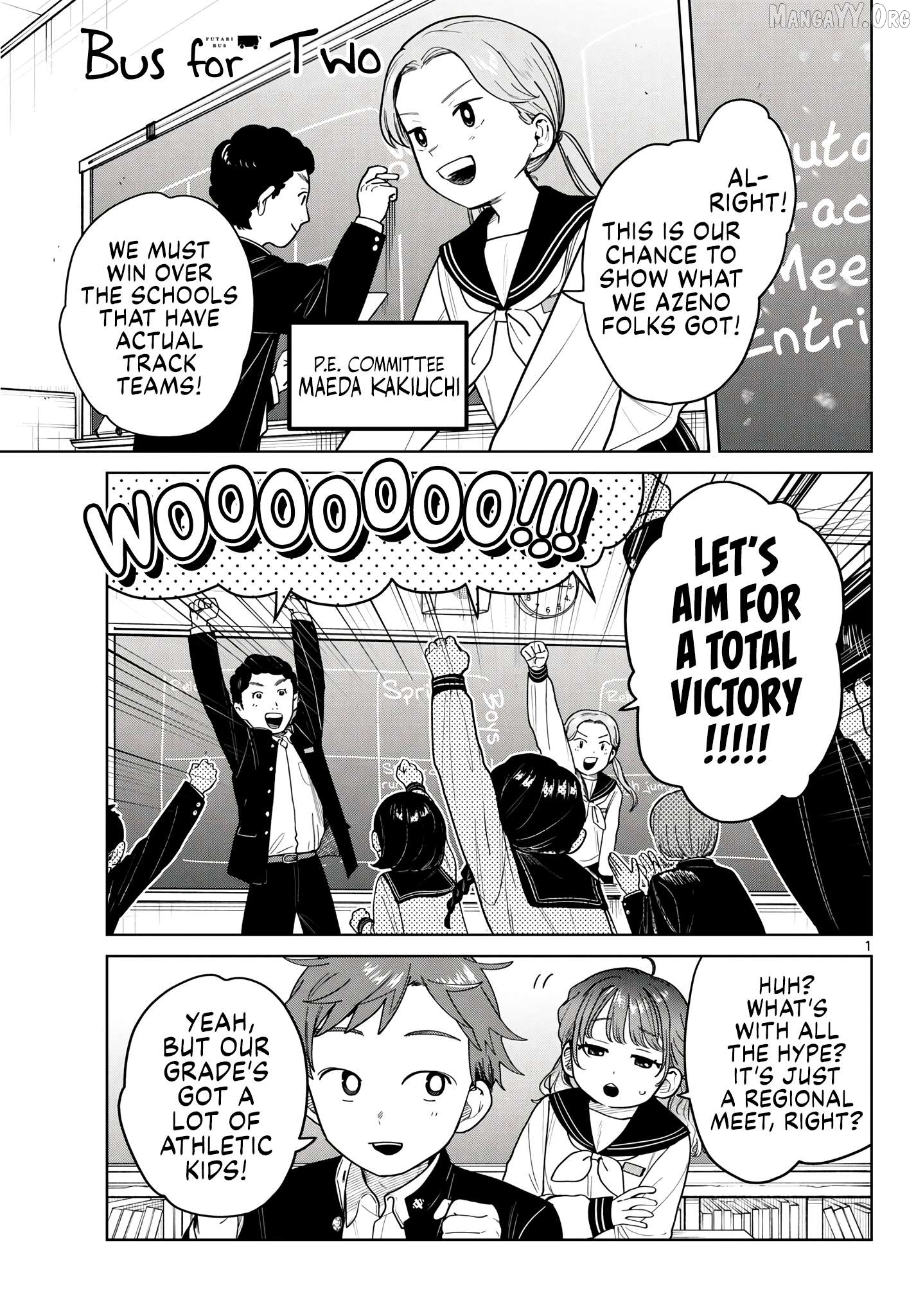 Futari Bus Chapter 14 - page 1