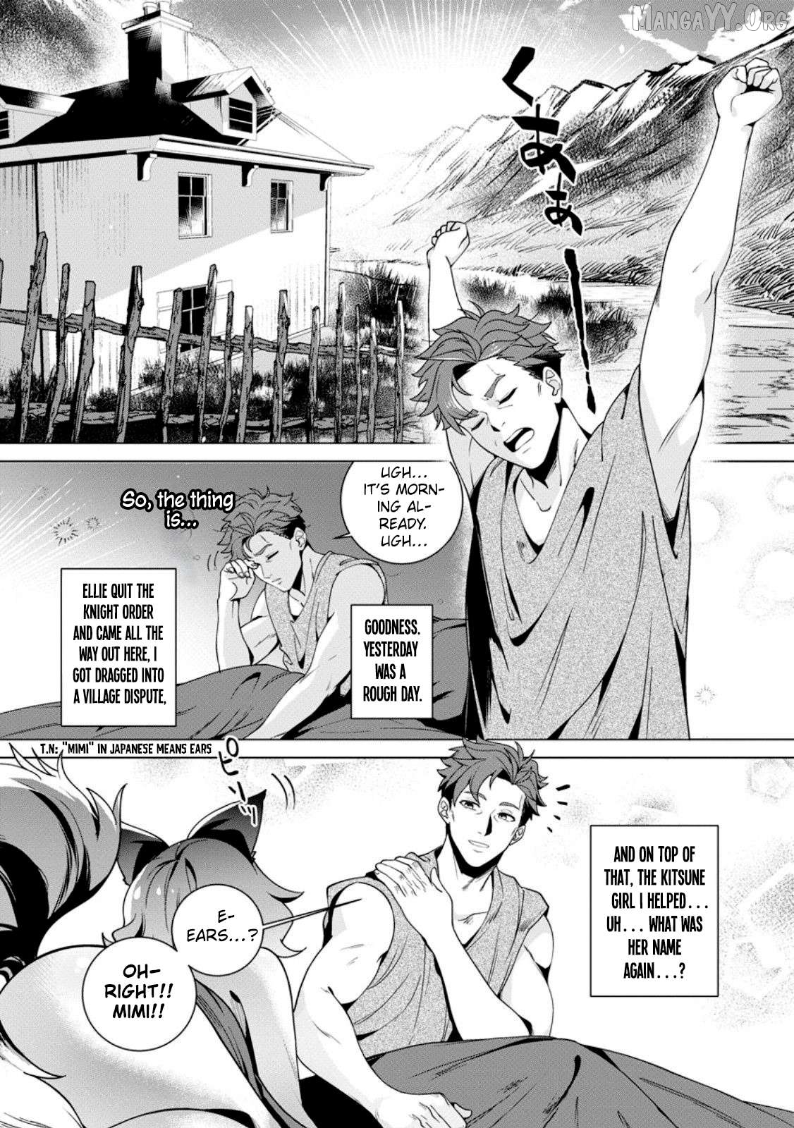 Netorare Tsuihōsareta Saikyō Kishi Danchō No Ossan, Katainaka De Eiyū Ni Matsuriagerareru Chapter 4 - page 1