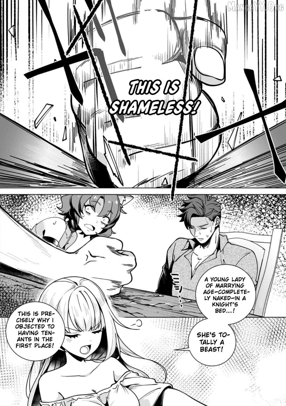 Netorare Tsuihōsareta Saikyō Kishi Danchō No Ossan, Katainaka De Eiyū Ni Matsuriagerareru Chapter 4 - page 4