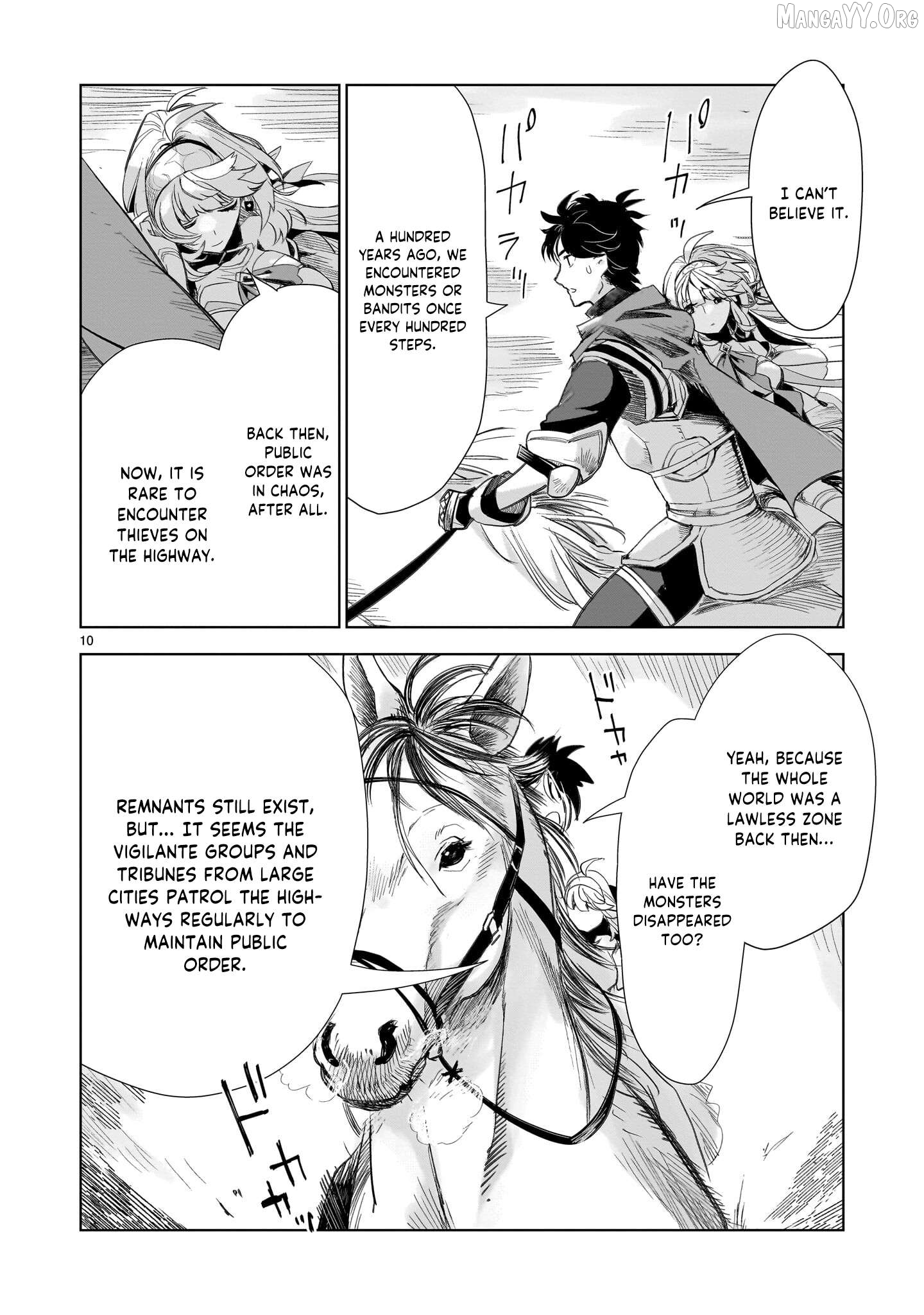 Erufu tsuma to hajimeru yūkyū no tabi densetsu no yūsha, aisuru Erufu totomoni 100 nen mae ni sukutta sekai o tabisuru Chapter 2 - page 10