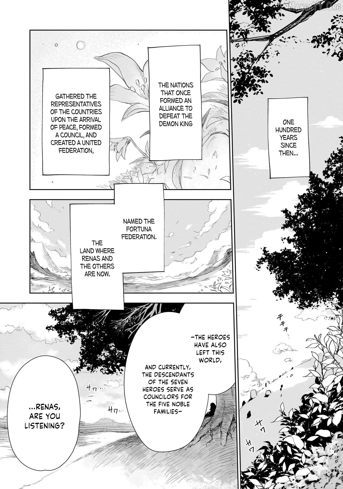 Erufu tsuma to hajimeru yūkyū no tabi densetsu no yūsha, aisuru Erufu totomoni 100 nen mae ni sukutta sekai o tabisuru Chapter 2 - page 4