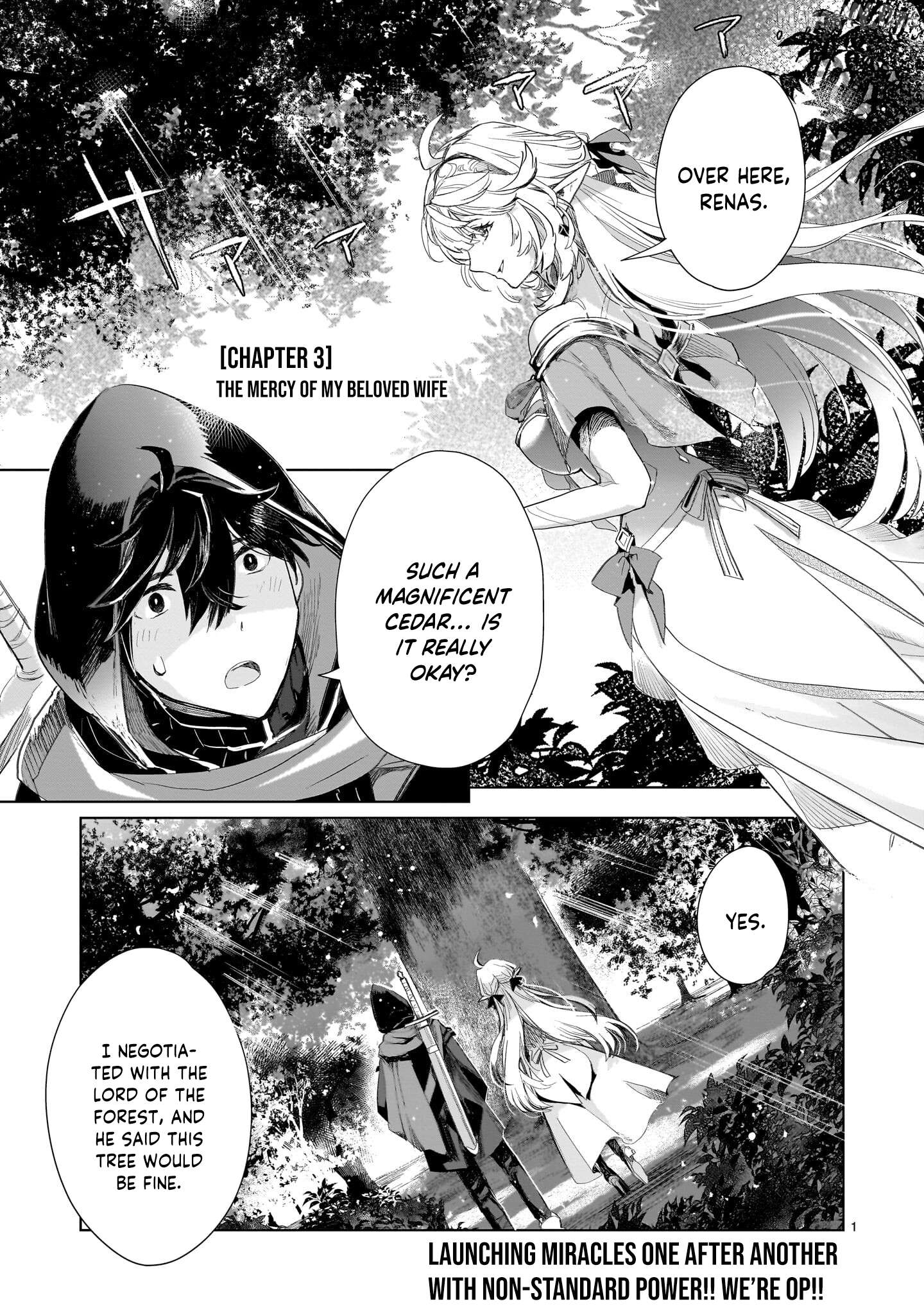 Erufu tsuma to hajimeru yūkyū no tabi densetsu no yūsha, aisuru Erufu totomoni 100 nen mae ni sukutta sekai o tabisuru Chapter 3 - page 2