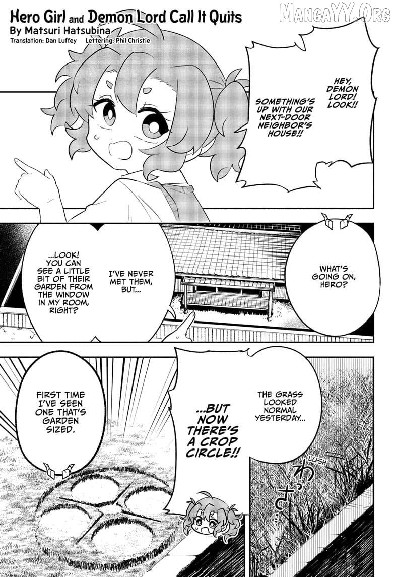 Hero Girl and Demon Lord Call It Quits Chapter 9 - page 1