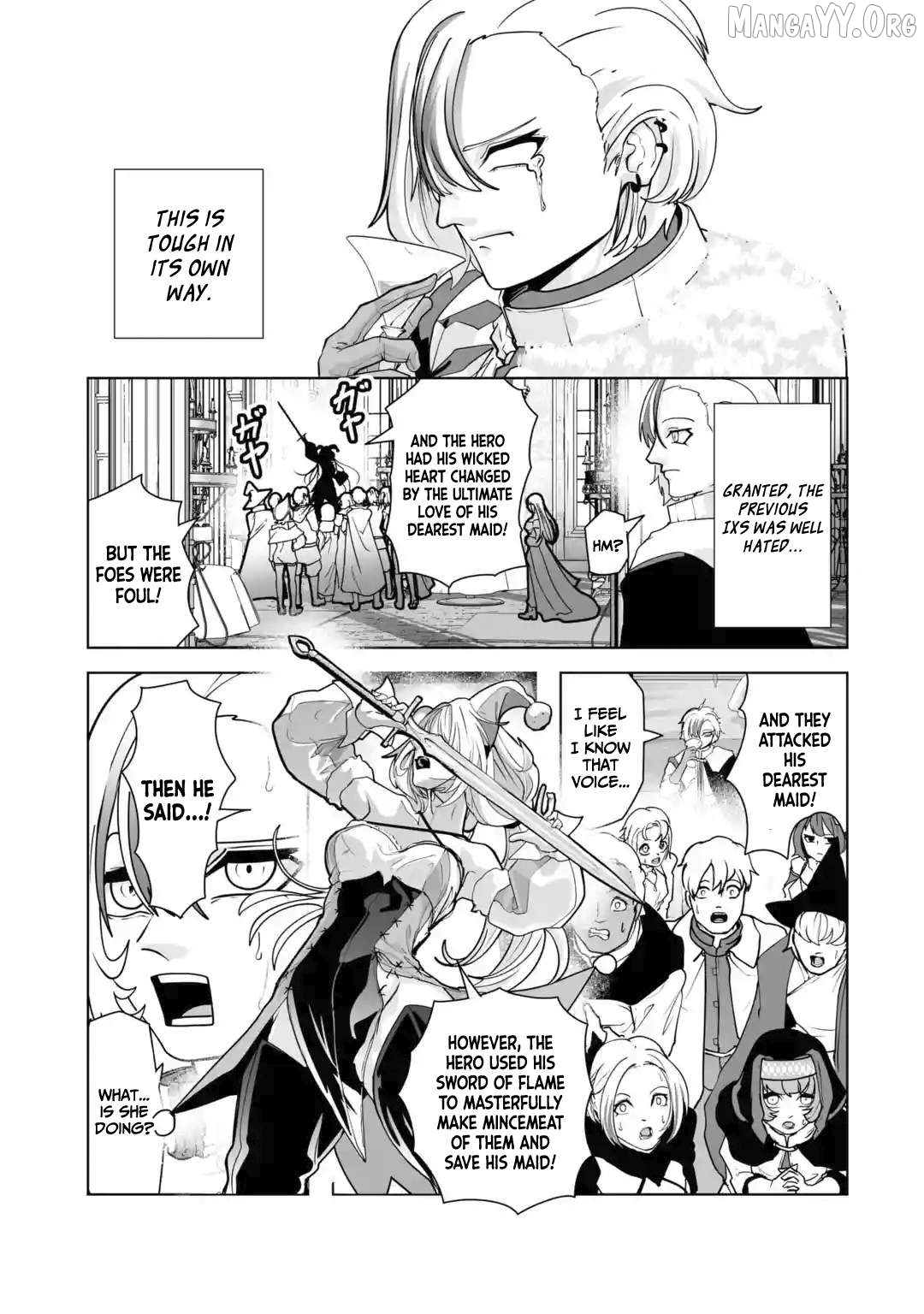 Akuyaku Kizoku ga Hirakinaotte Hametsu Furagu o Jitsuryoku de Hataki Otteitara, Itsunomanika Hirointachi Kara Eiyūshi Sareru yō ni Natta ken Chapter 2.1 - page 5