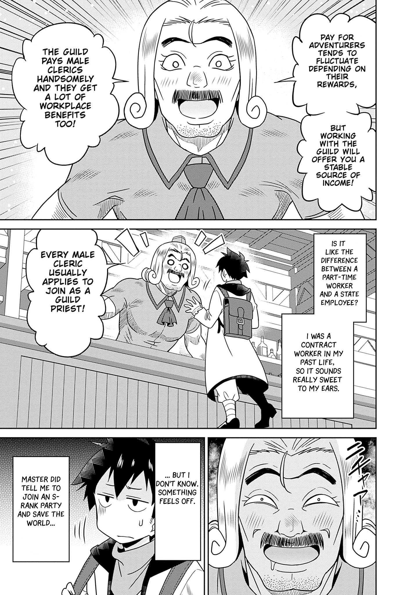 Bishuu Gyakuten Sekai no Cleric ~Bishuu to Teisoukannen ga Gyakutenshita Isekai de Souryo ni Narimashita. Inyoku no Noroi wo Toku Tame ni Harem Party de "Gishiki" Shimasu~ Chapter 3 - page 22